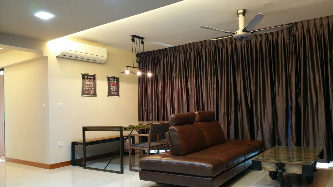 Industrial, Modern, Resort Design - Living Room - HDB 5 Room - Design by Luxurious Design Pte Ltd