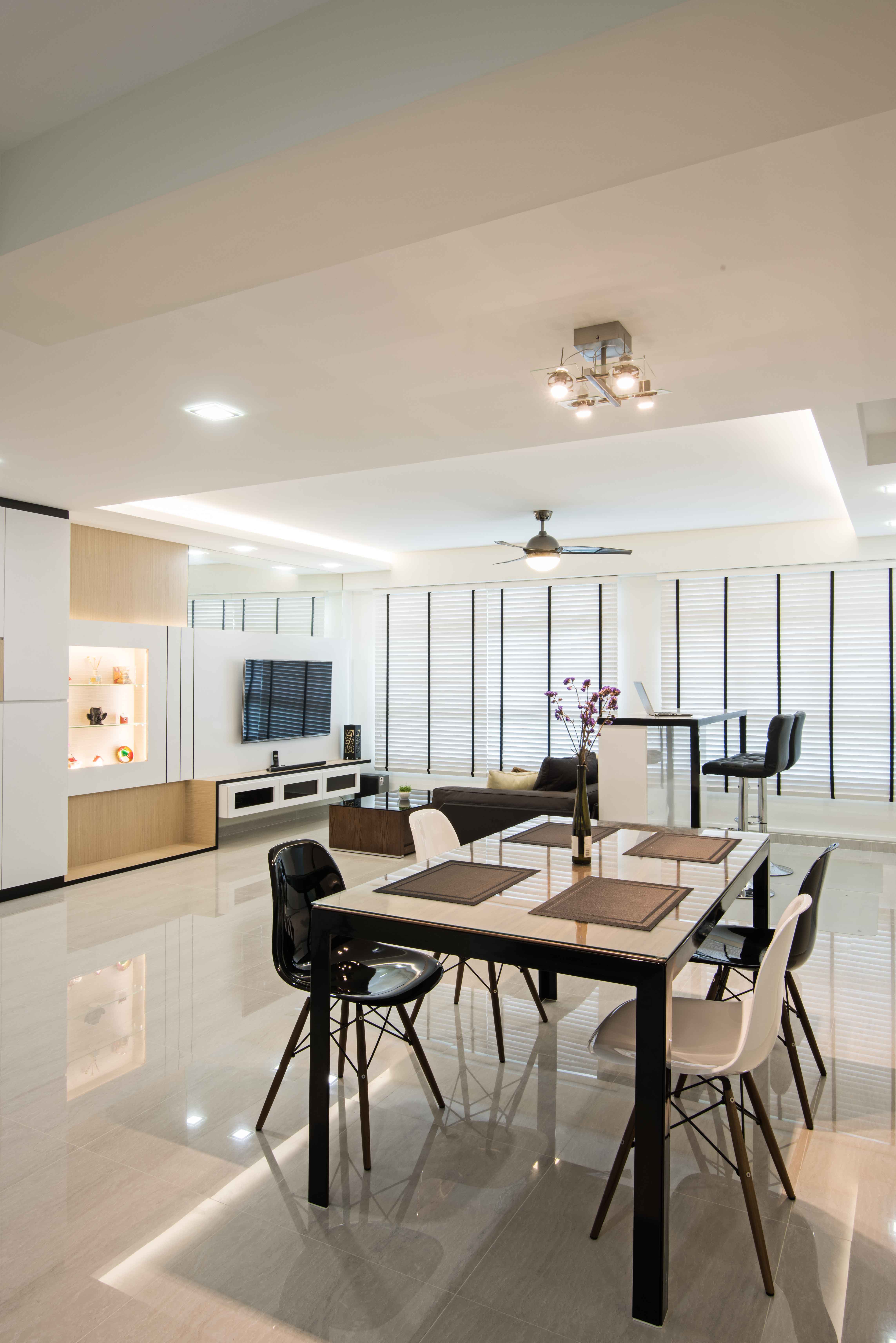Modern Design - Dining Room - HDB 5 Room - Design by Luxurious Design Pte Ltd