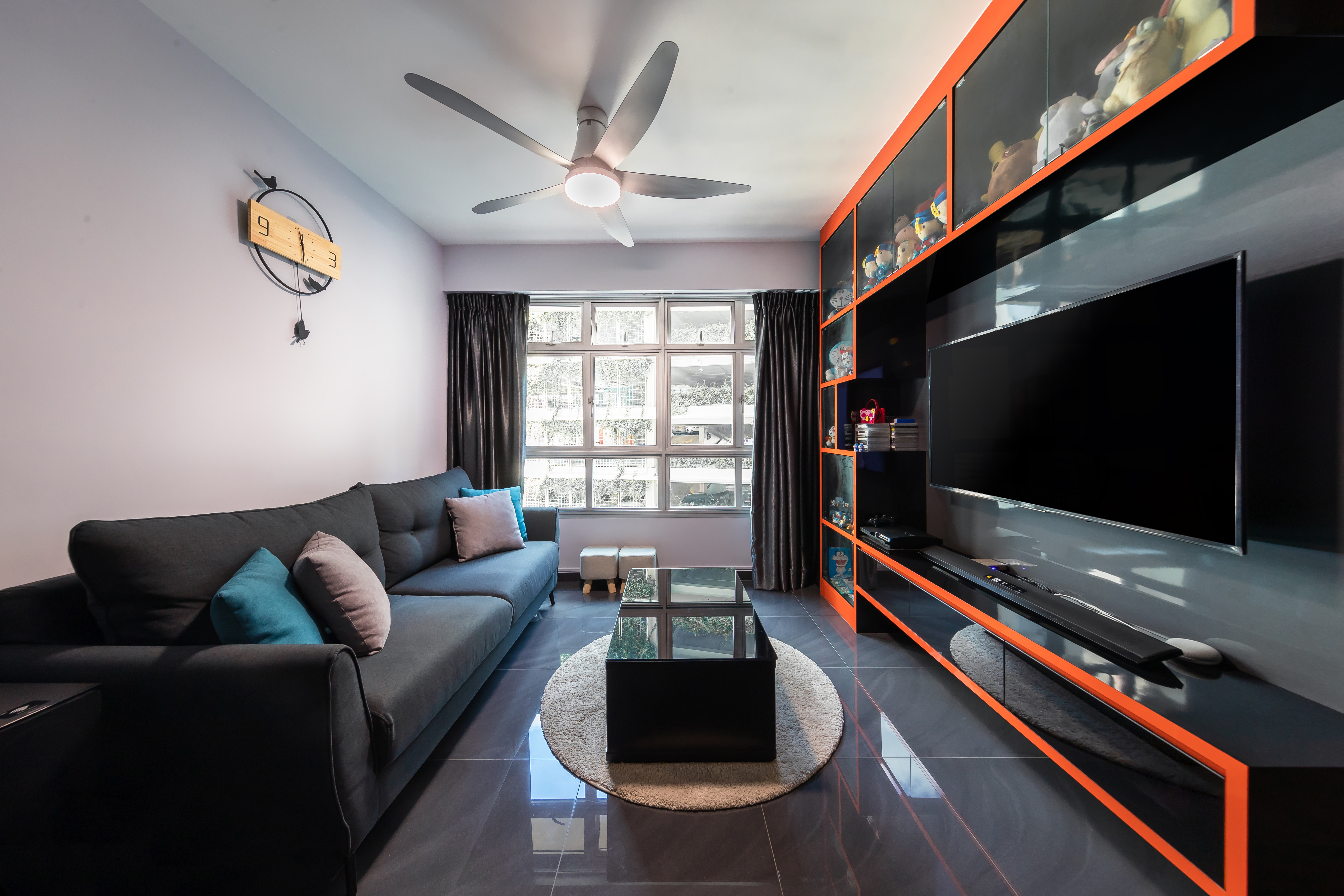 Contemporary, Modern Design - Living Room - HDB 4 Room - Design by Luxurious Design Pte Ltd