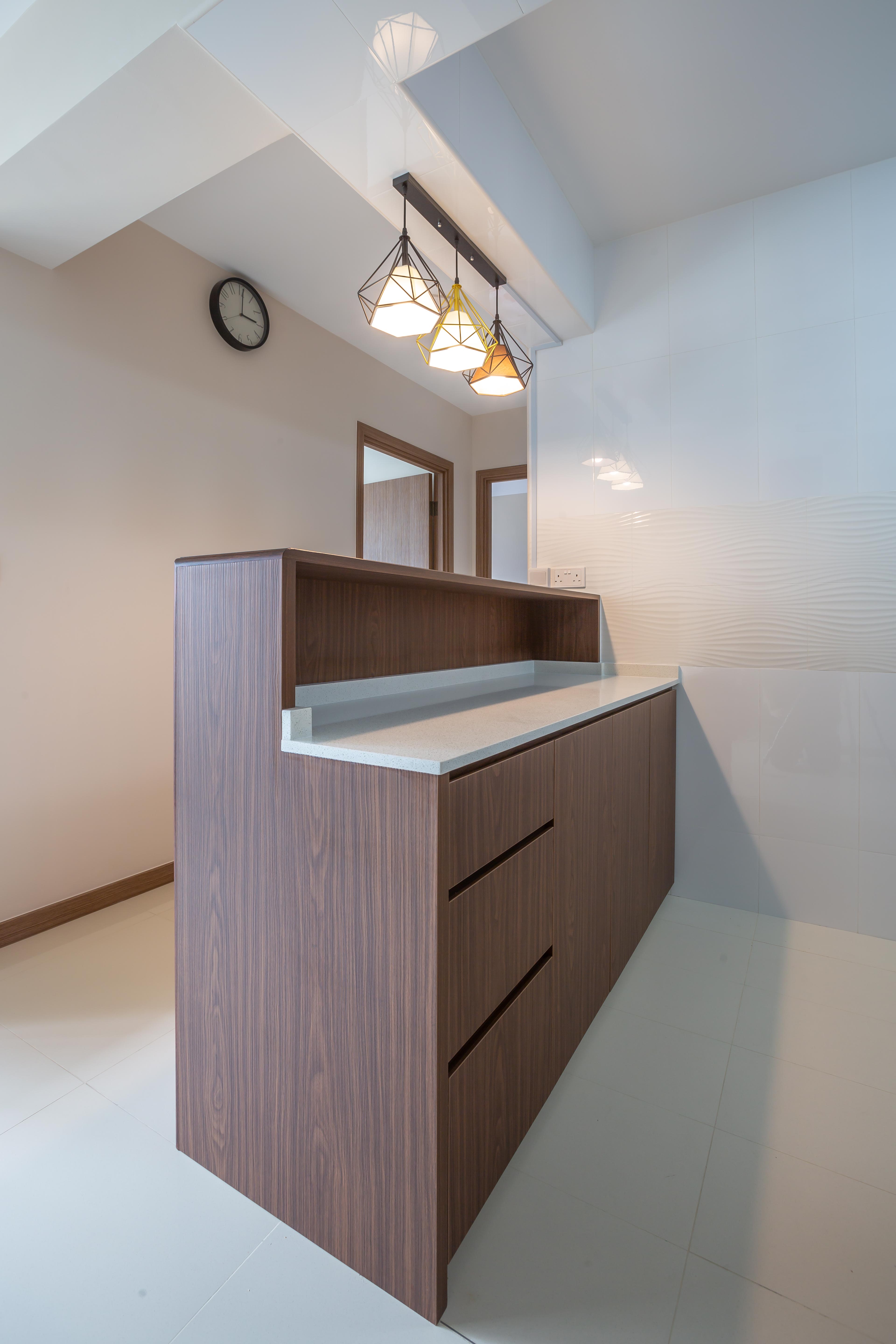 Vintage Design - Kitchen - HDB 3 Room - Design by Luxurious Design Pte Ltd