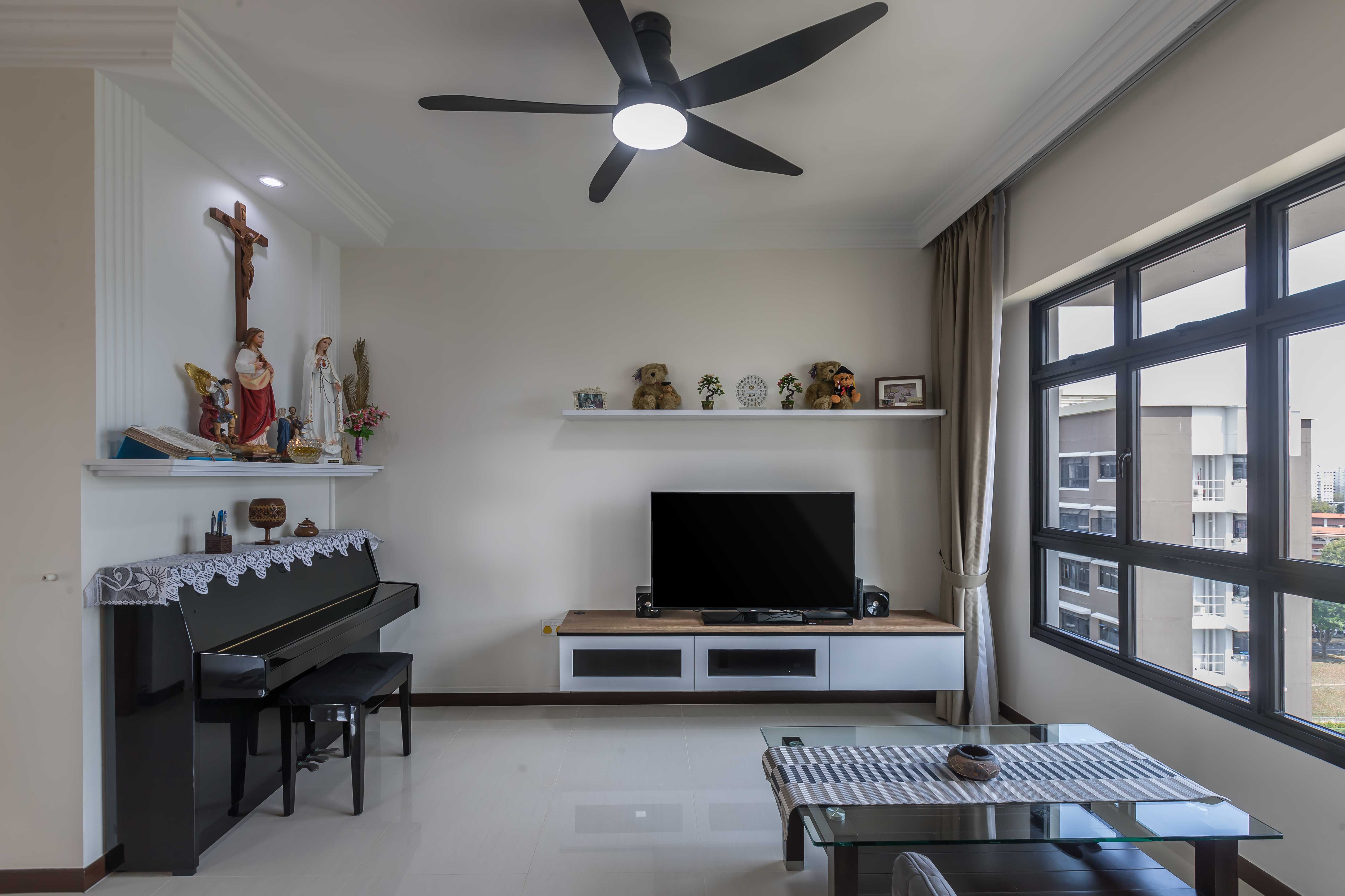 Contemporary Design - Living Room - HDB 3 Room - Design by Luxurious Design Pte Ltd
