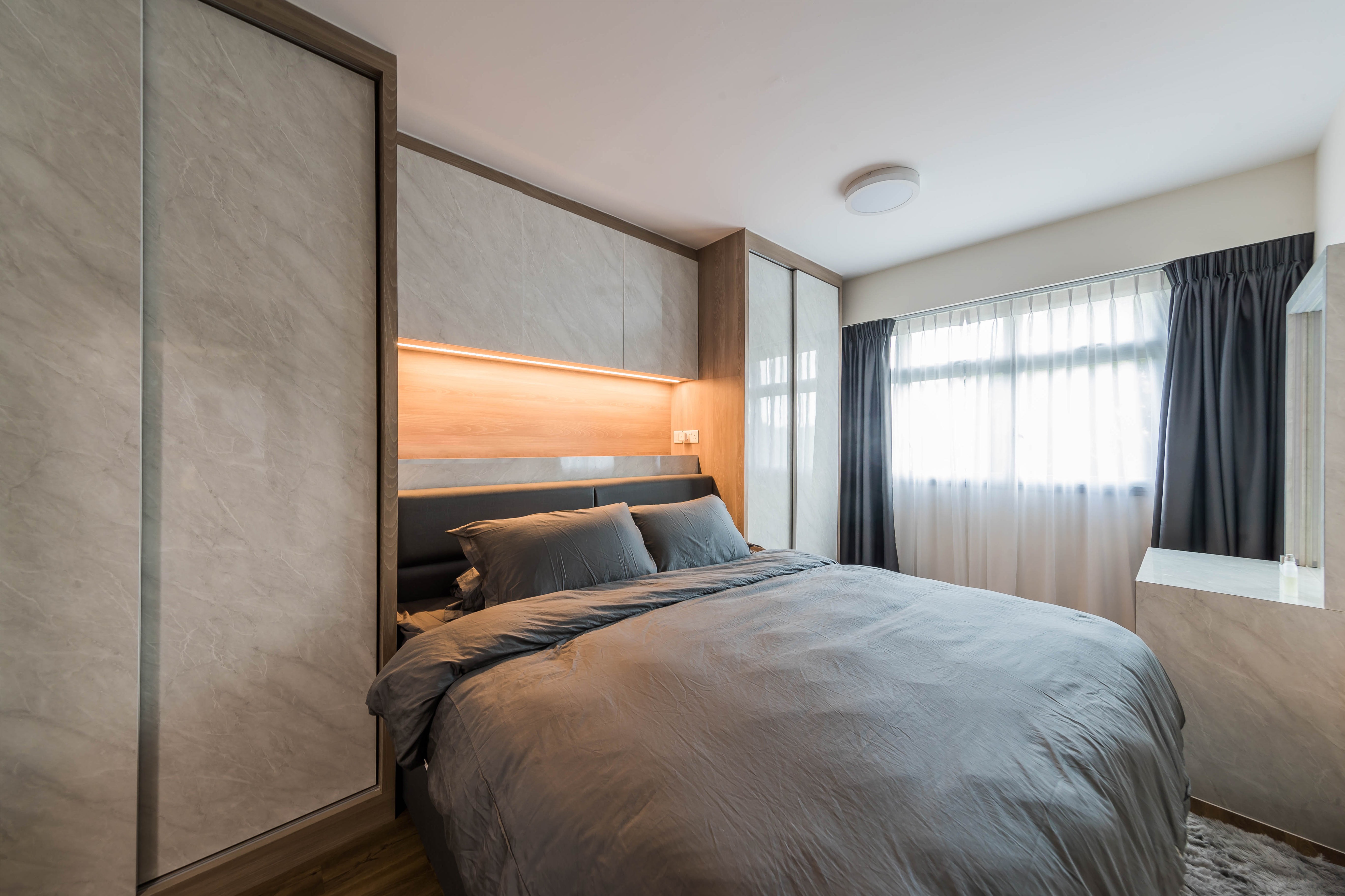 Modern Design - Bedroom - HDB 4 Room - Design by Luxurious Design Pte Ltd