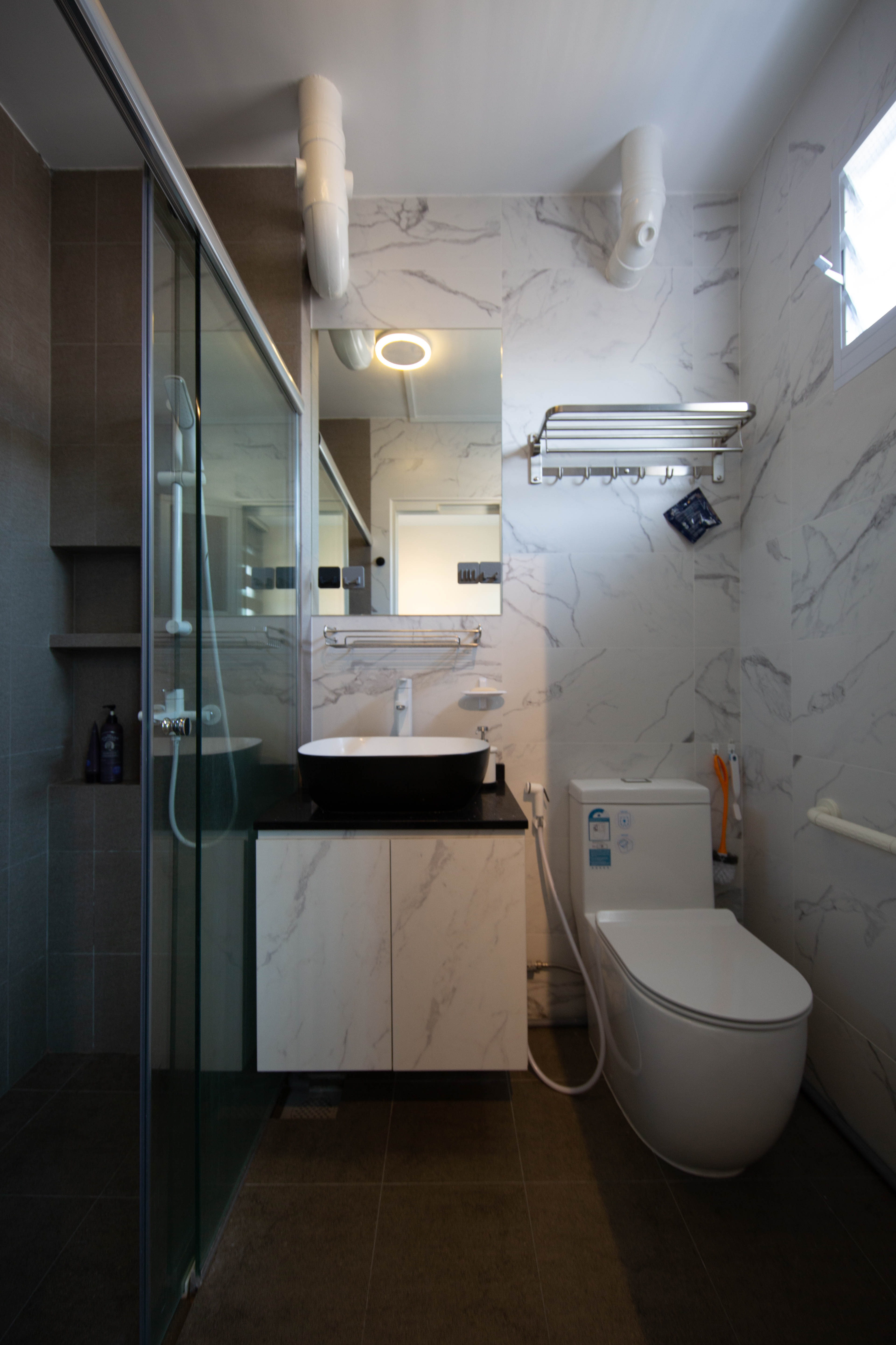 Modern, Scandinavian Design - Bathroom - HDB 4 Room - Design by Luxurious Design Pte Ltd