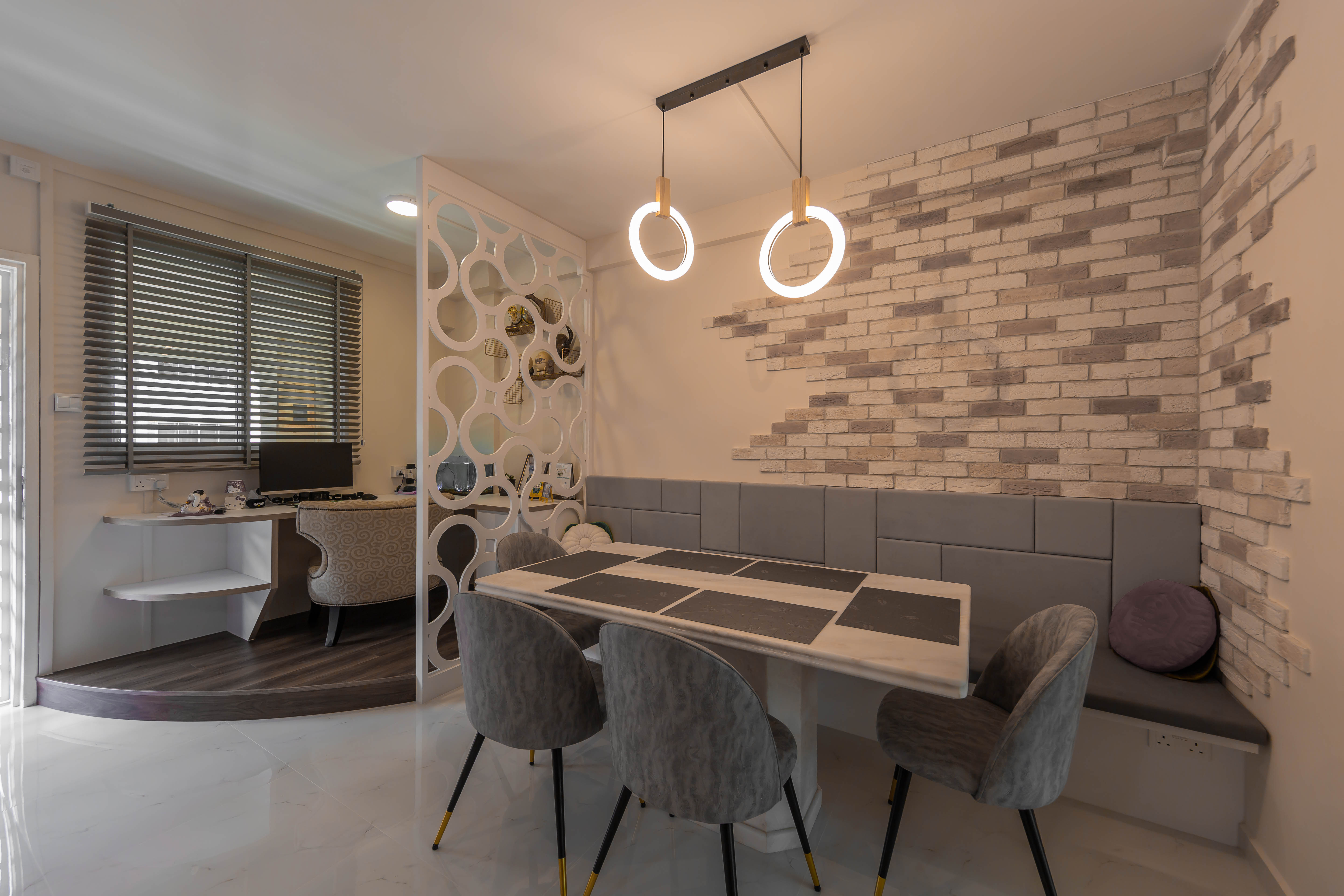 Modern, Scandinavian Design - Dining Room - HDB 4 Room - Design by Luxurious Design Pte Ltd