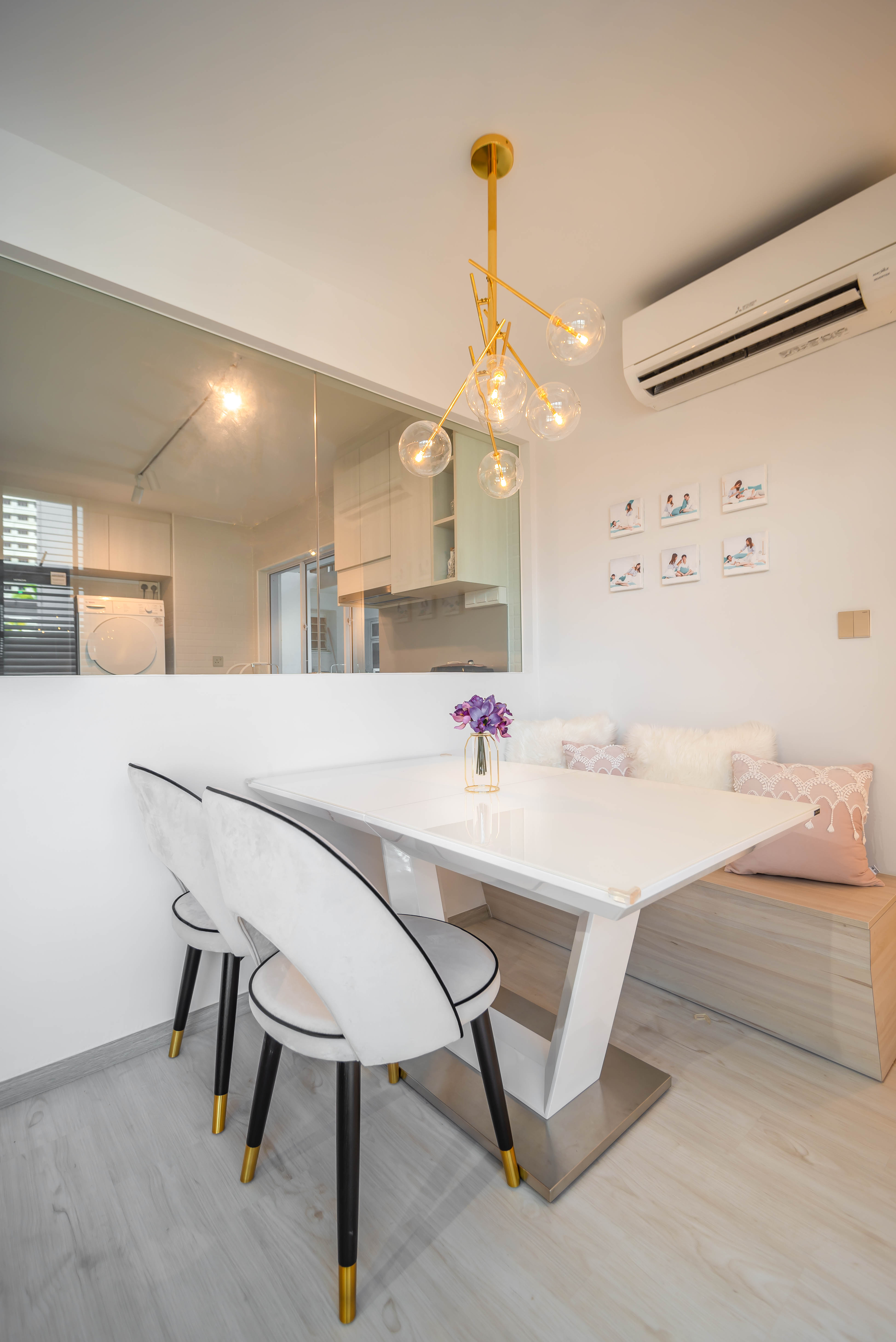 Modern Design - Dining Room - HDB 4 Room - Design by Luxurious Design Pte Ltd
