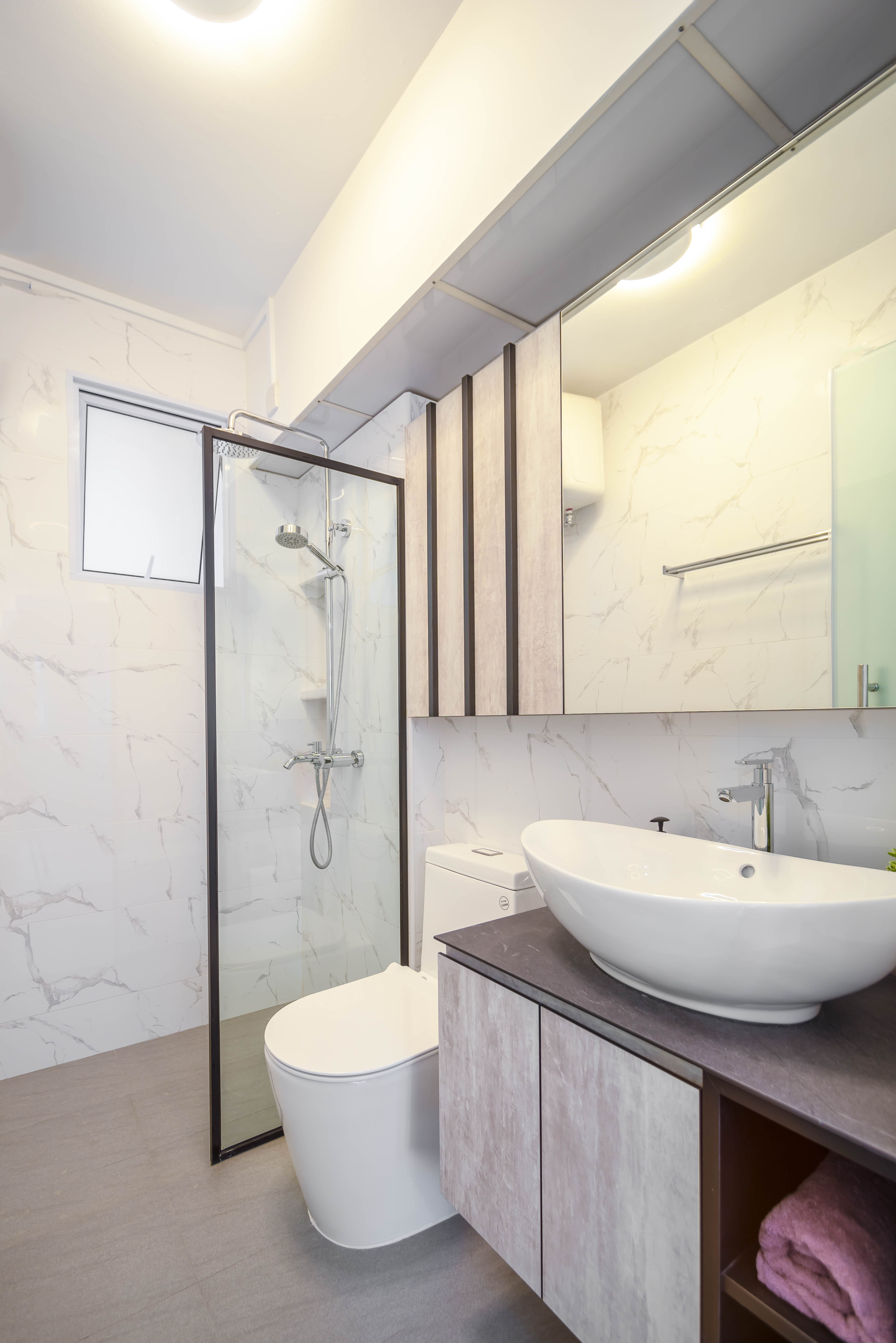 Modern Design - Bathroom - HDB 4 Room - Design by Luxurious Design Pte Ltd