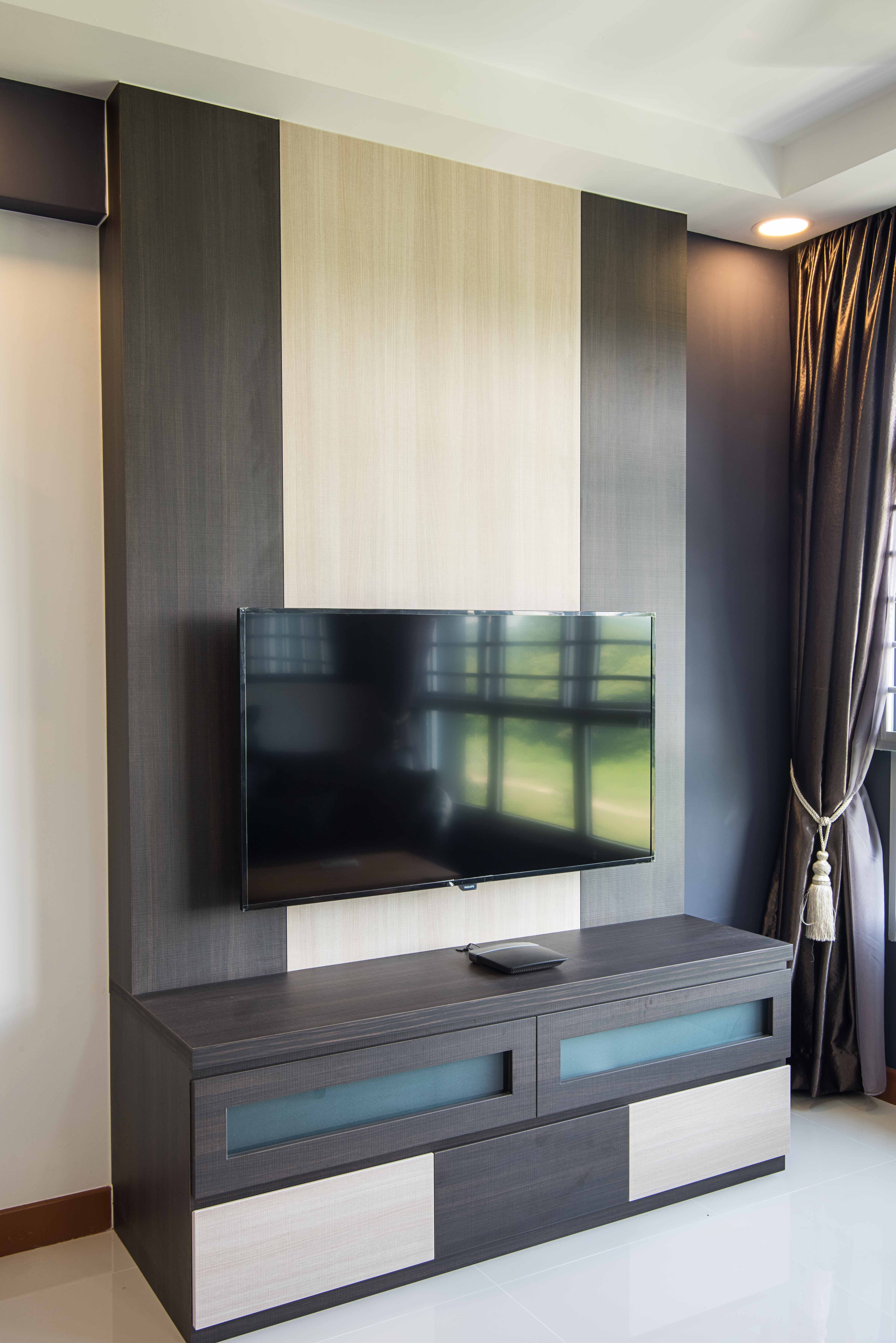 Contemporary, Modern Design - Living Room - HDB 4 Room - Design by Luxurious Design Pte Ltd