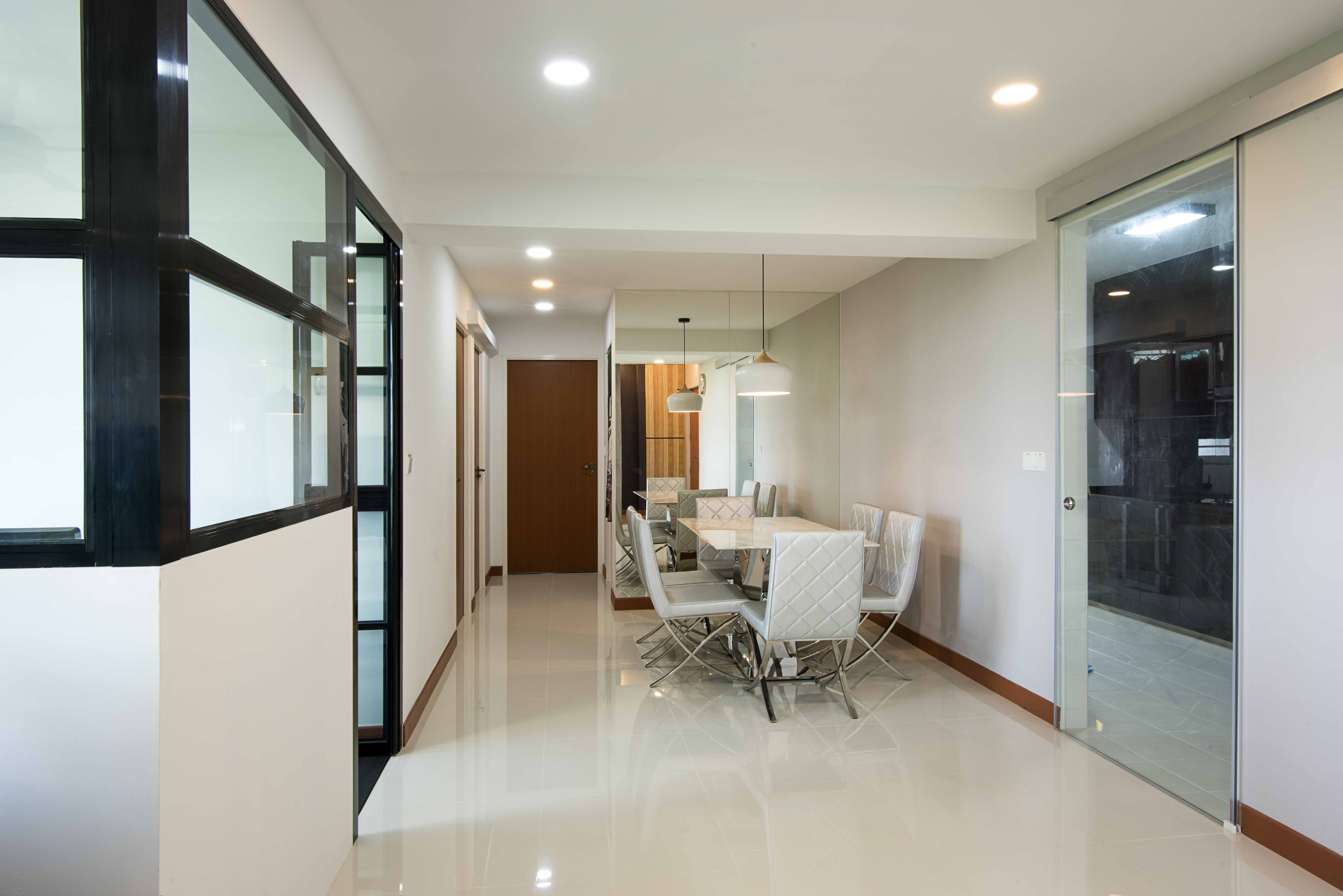 Contemporary, Modern Design - Dining Room - HDB 4 Room - Design by Luxurious Design Pte Ltd