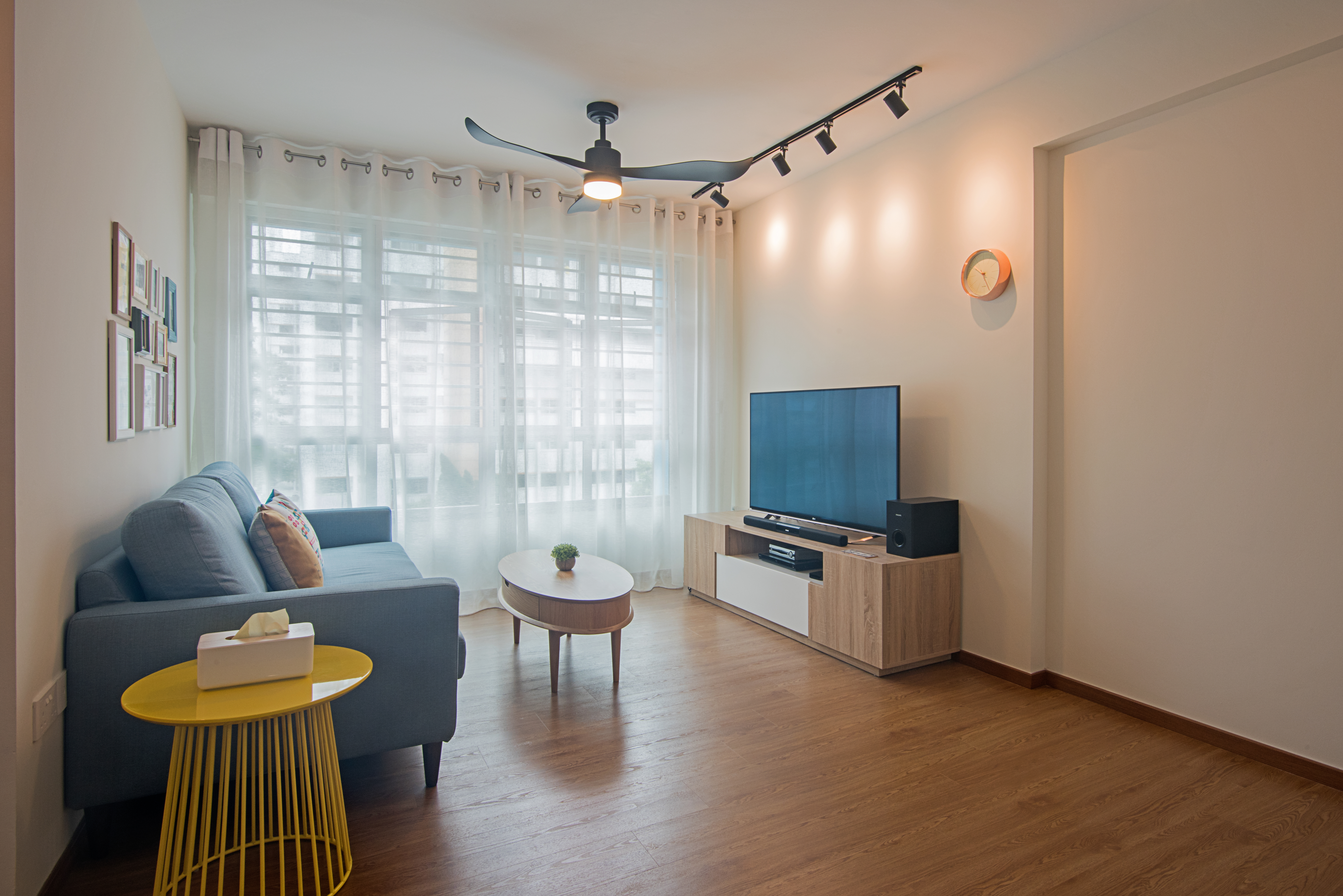 Minimalist, Scandinavian, Vintage Design - Living Room - HDB 4 Room - Design by Luxurious Design Pte Ltd