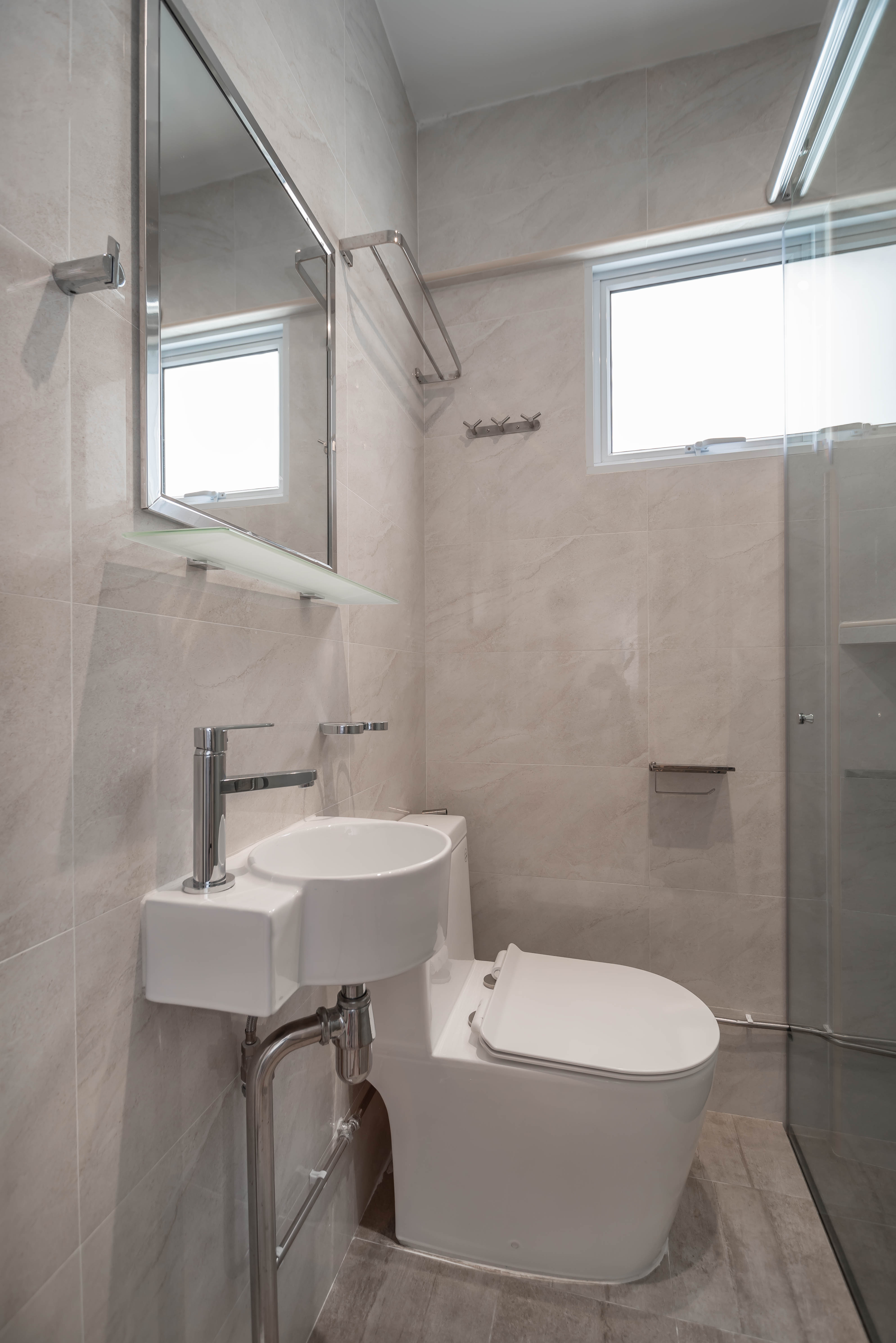 Modern, Victorian Design - Bathroom - HDB 4 Room - Design by Luxurious Design Pte Ltd