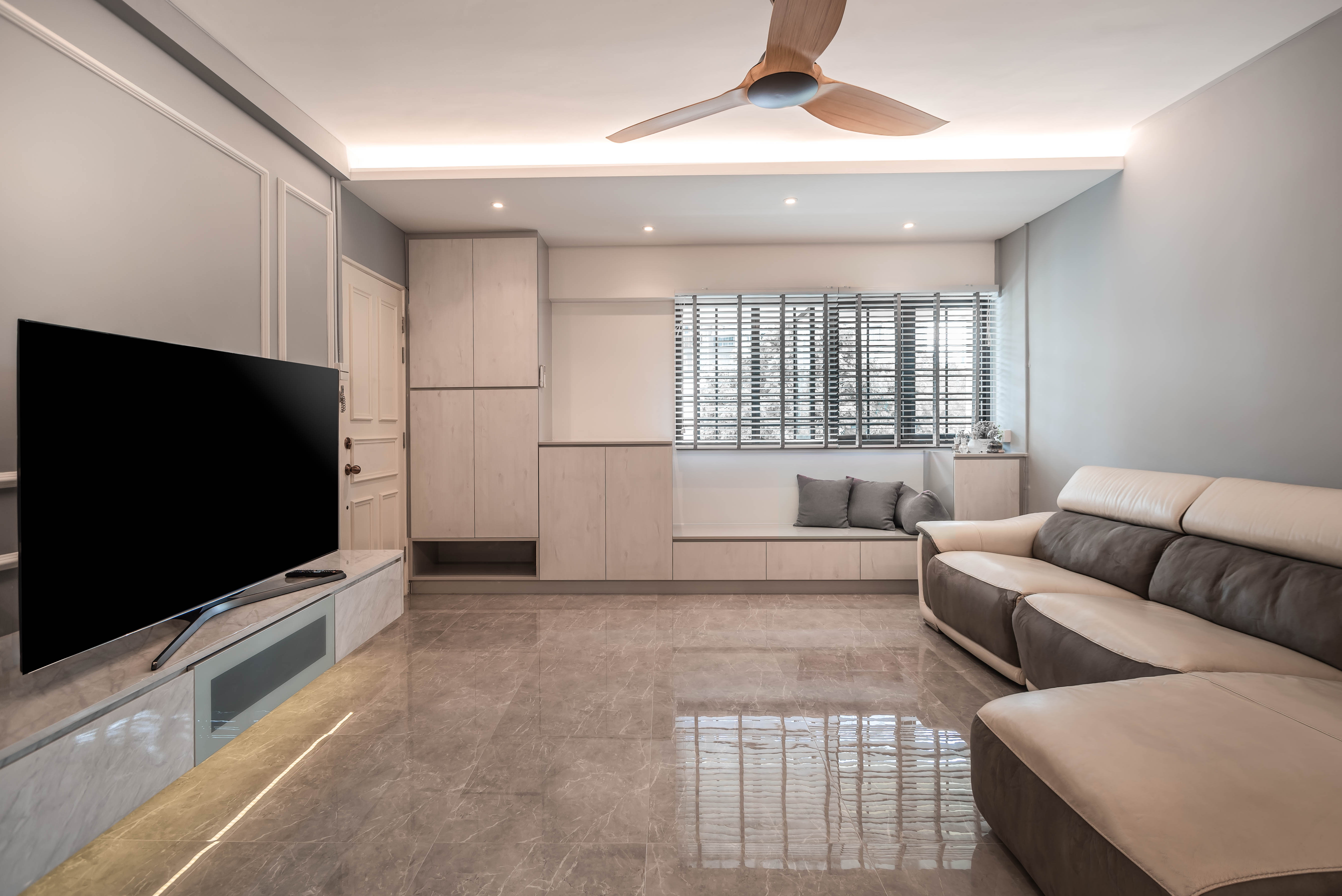 Modern, Victorian Design - Living Room - HDB 4 Room - Design by Luxurious Design Pte Ltd