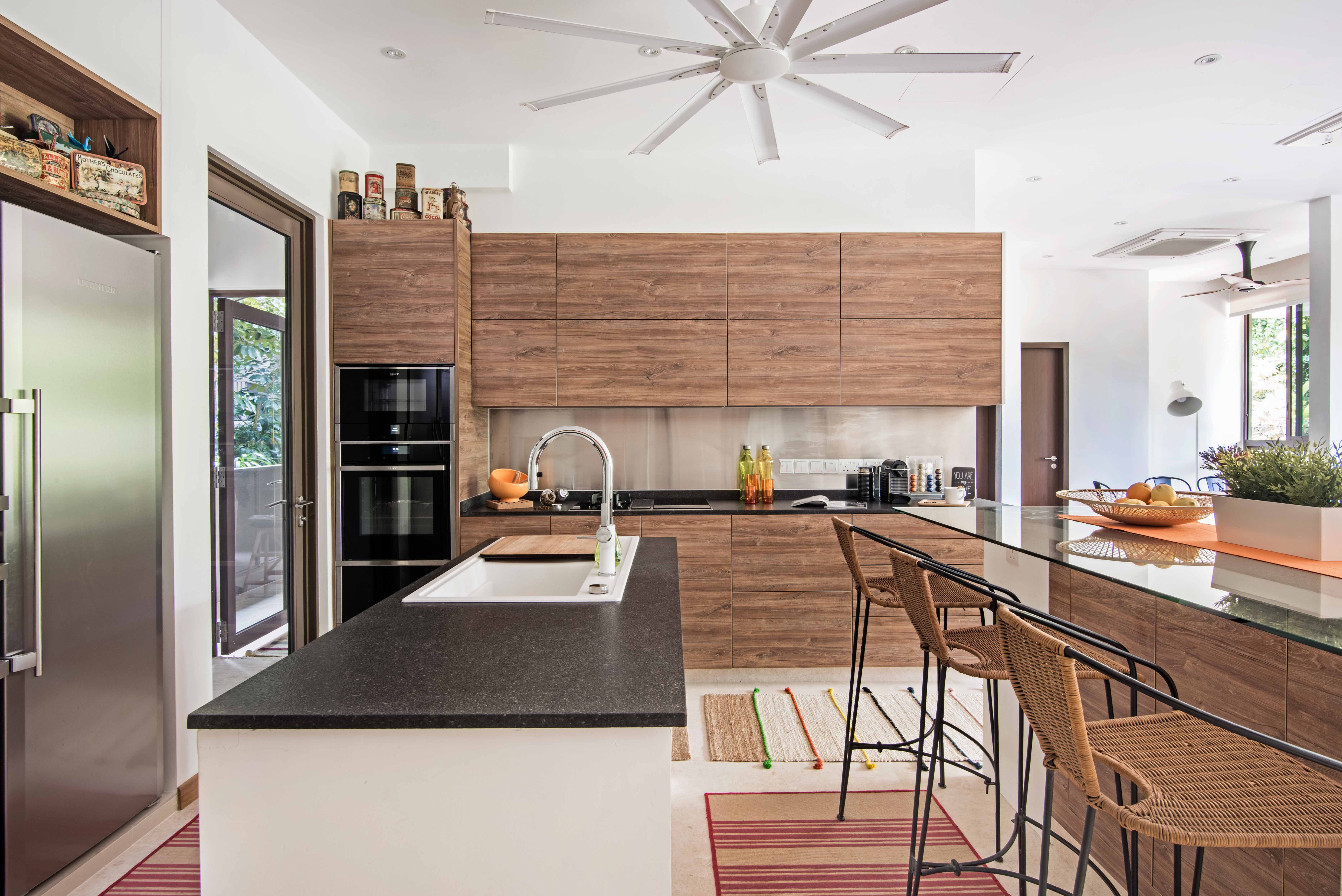 Contemporary, Tropical Design - Kitchen - HDB 4 Room - Design by Luxurious Design Pte Ltd