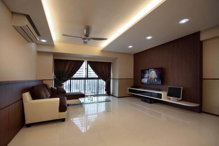 Contemporary, Modern Design - Living Room - HDB 5 Room - Design by M Image Interior Design & Renovation