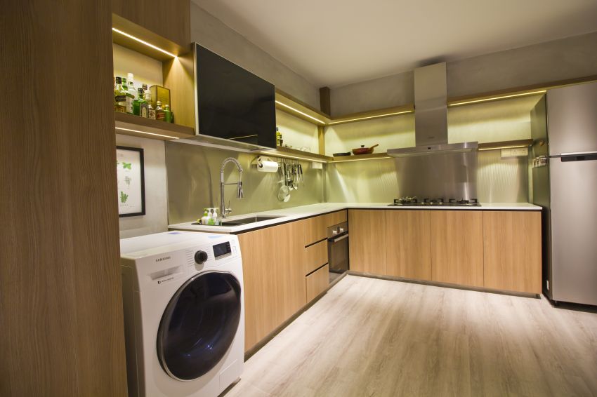 Industrial, Modern Design - Kitchen - HDB Executive Apartment - Design by Met Interior