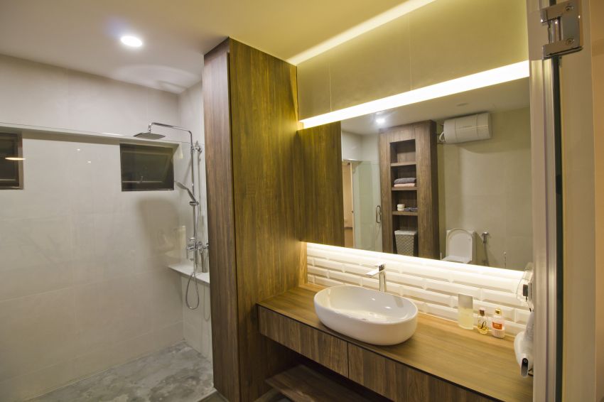 Industrial, Modern Design - Bathroom - HDB Executive Apartment - Design by Met Interior