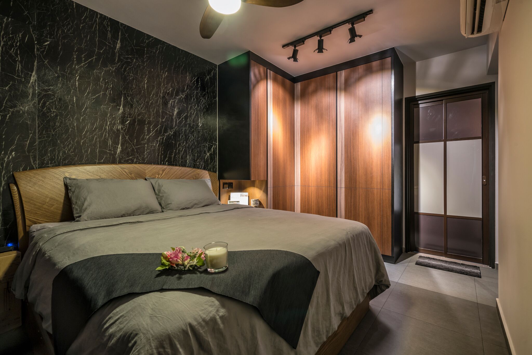 Rustic Design - Bedroom - HDB 4 Room - Design by Met Interior