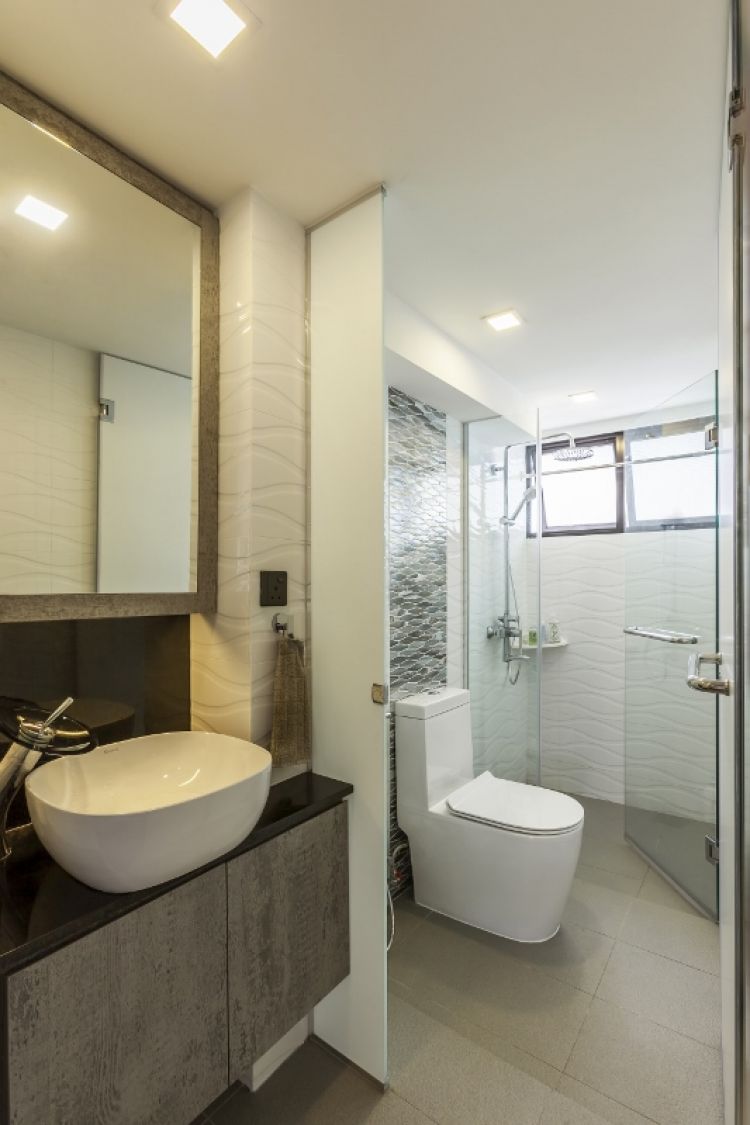 Industrial, Minimalist Design - Bathroom - Condominium - Design by Meter Cube Interiors Pte Ltd
