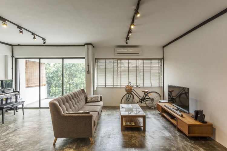 Industrial, Minimalist Design - Living Room - Condominium - Design by Meter Cube Interiors Pte Ltd
