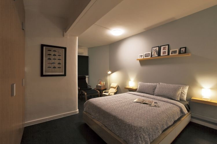 Industrial, Retro Design - Bedroom - HDB 4 Room - Design by Meter Cube Interiors Pte Ltd