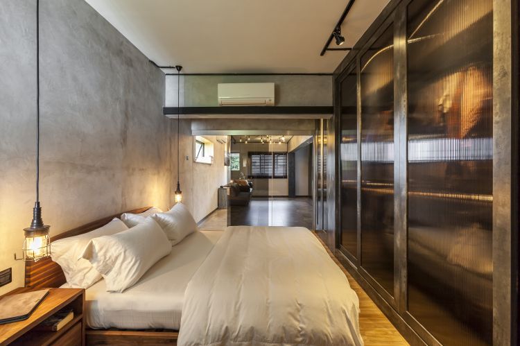Eclectic, Industrial, Modern Design - Bedroom - HDB 4 Room - Design by Meter Cube Interiors Pte Ltd