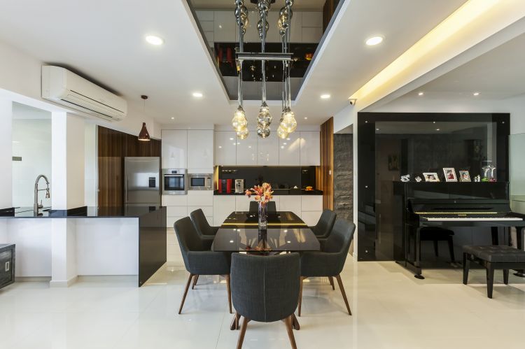 Contemporary, Minimalist, Modern Design - Dining Room - Landed House - Design by Meter Cube Interiors Pte Ltd