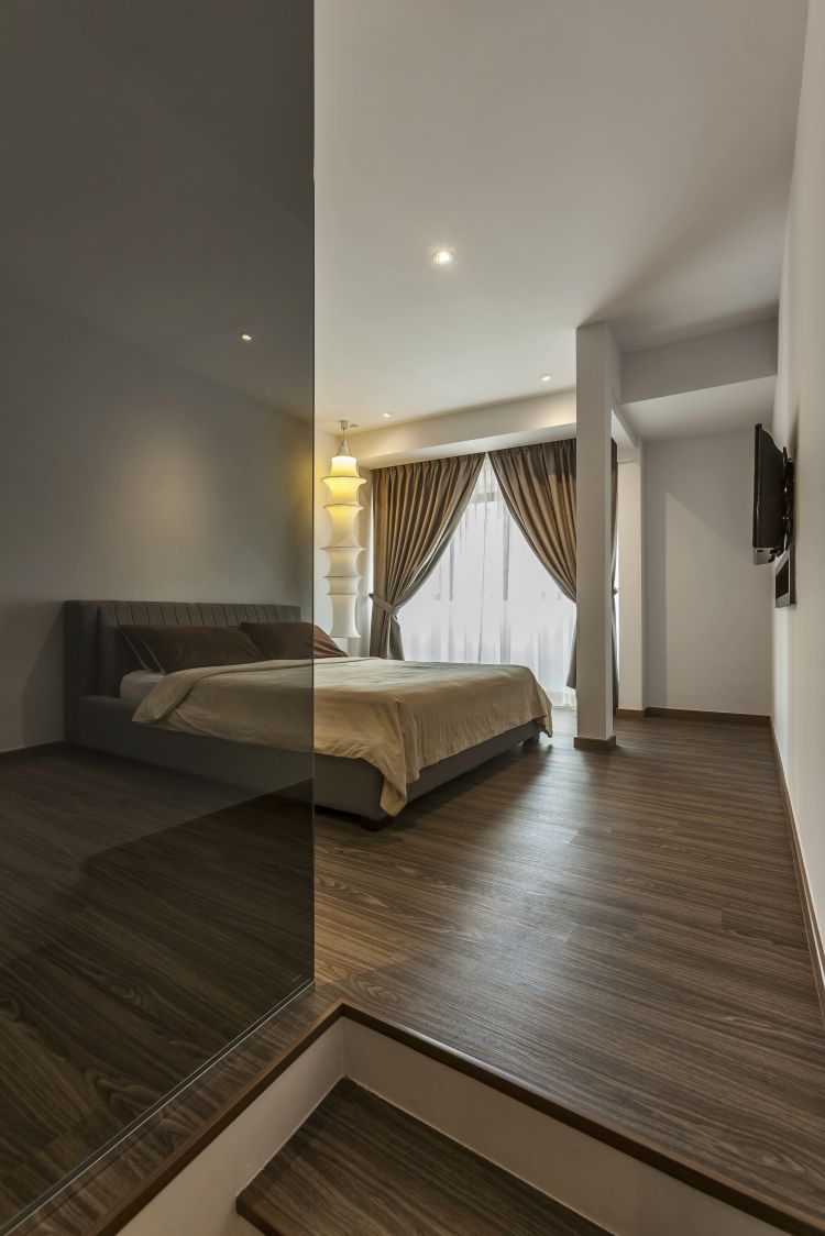 Contemporary, Minimalist, Modern Design - Bedroom - Landed House - Design by Meter Cube Interiors Pte Ltd