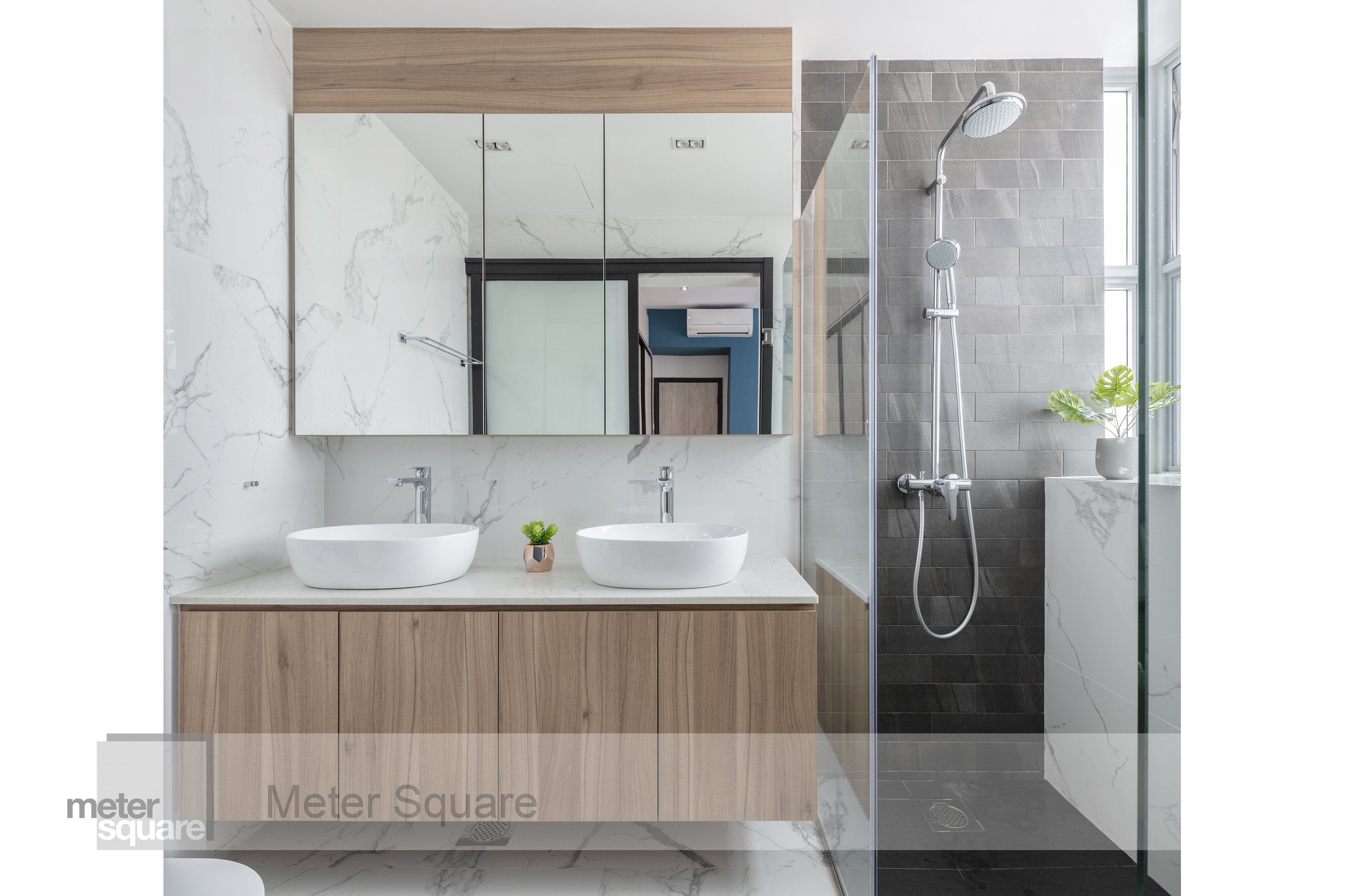 Modern, Scandinavian Design - Bathroom - Condominium - Design by Meter Square Pte Ltd