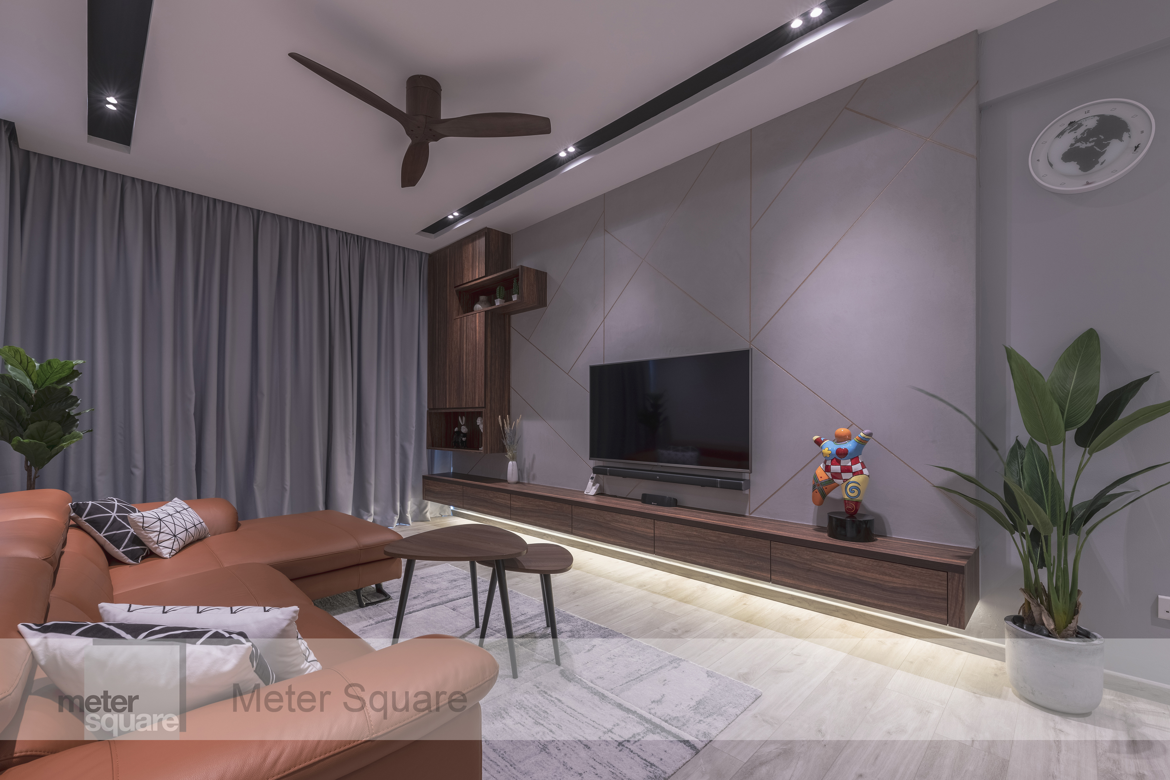 Modern, Scandinavian Design - Living Room - Condominium - Design by Meter Square Pte Ltd