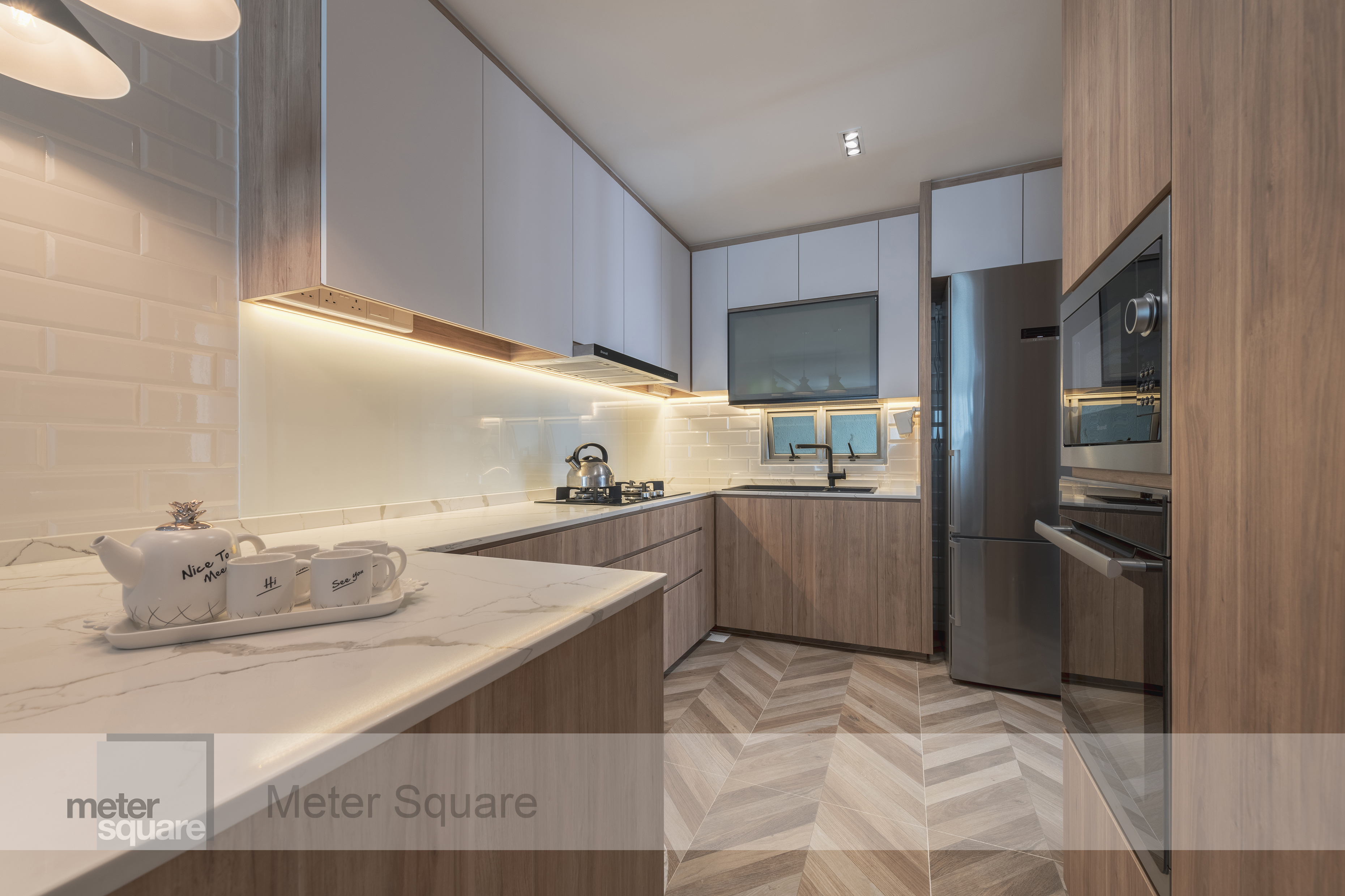 Modern, Scandinavian Design - Kitchen - Condominium - Design by Meter Square Pte Ltd