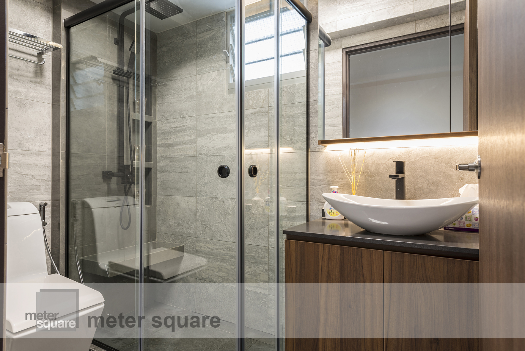 Contemporary, Minimalist, Modern Design - Bathroom - HDB 5 Room - Design by Meter Square Pte Ltd