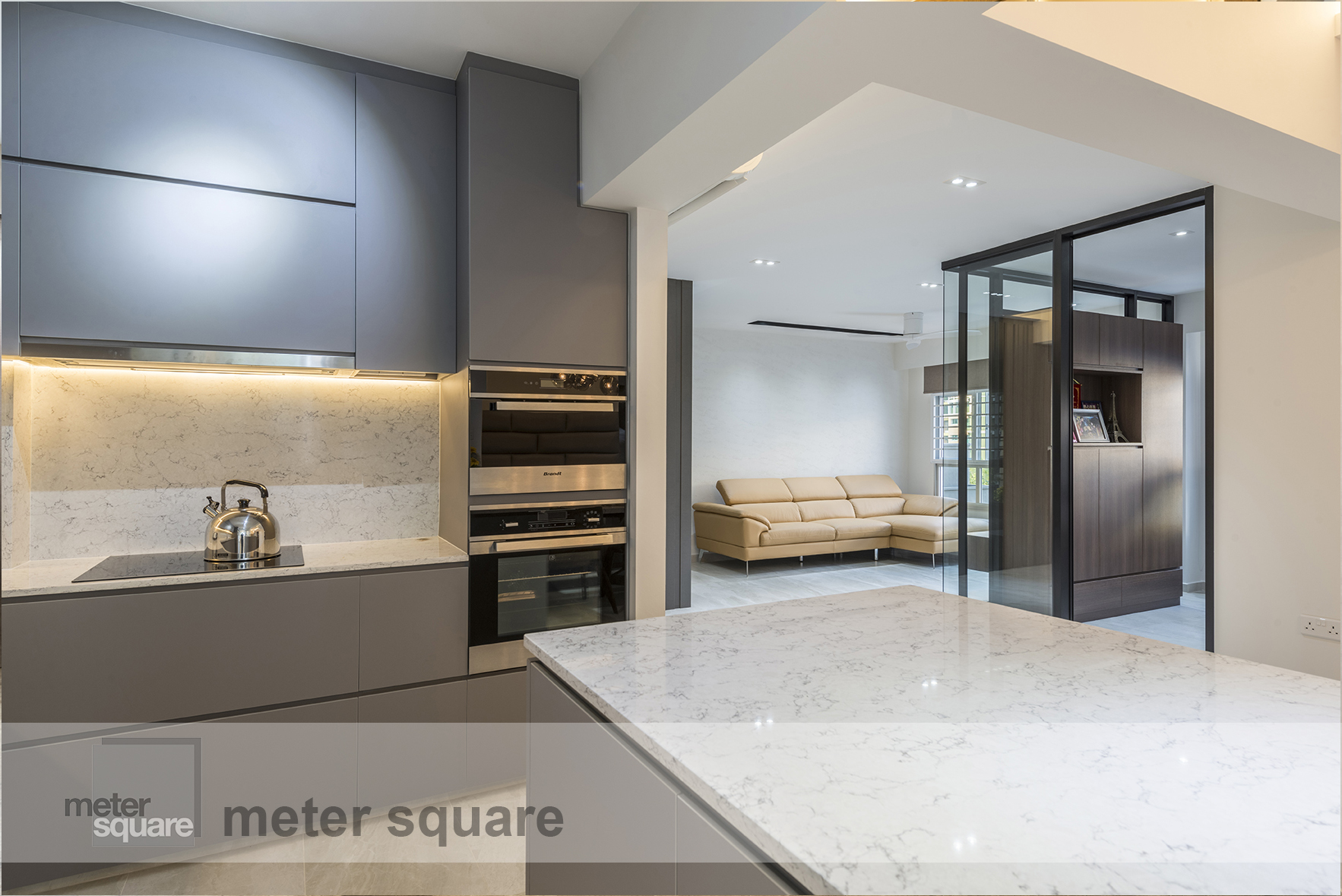Contemporary, Minimalist, Modern Design - Kitchen - HDB 5 Room - Design by Meter Square Pte Ltd