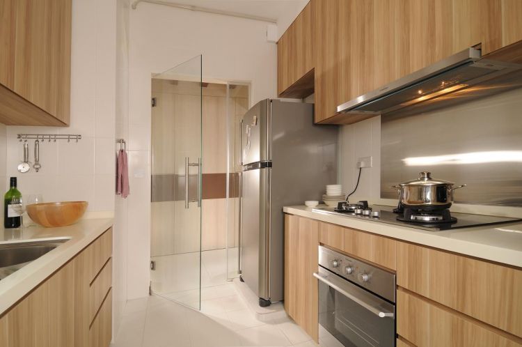 Contemporary, Resort, Tropical Design - Kitchen - HDB 5 Room - Design by Meter Square Pte Ltd