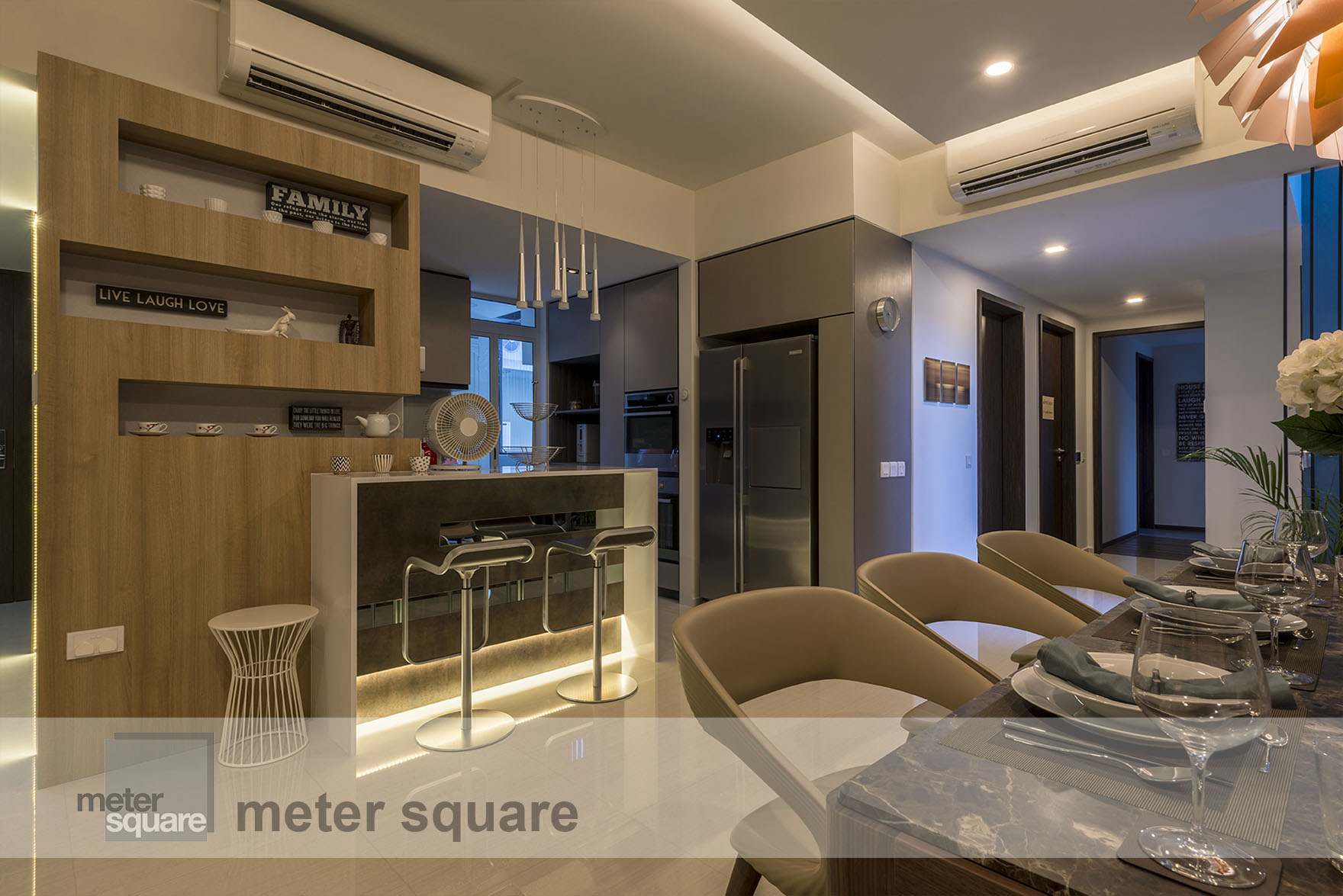 Classical, Contemporary Design - Kitchen - Condominium - Design by Meter Square Pte Ltd