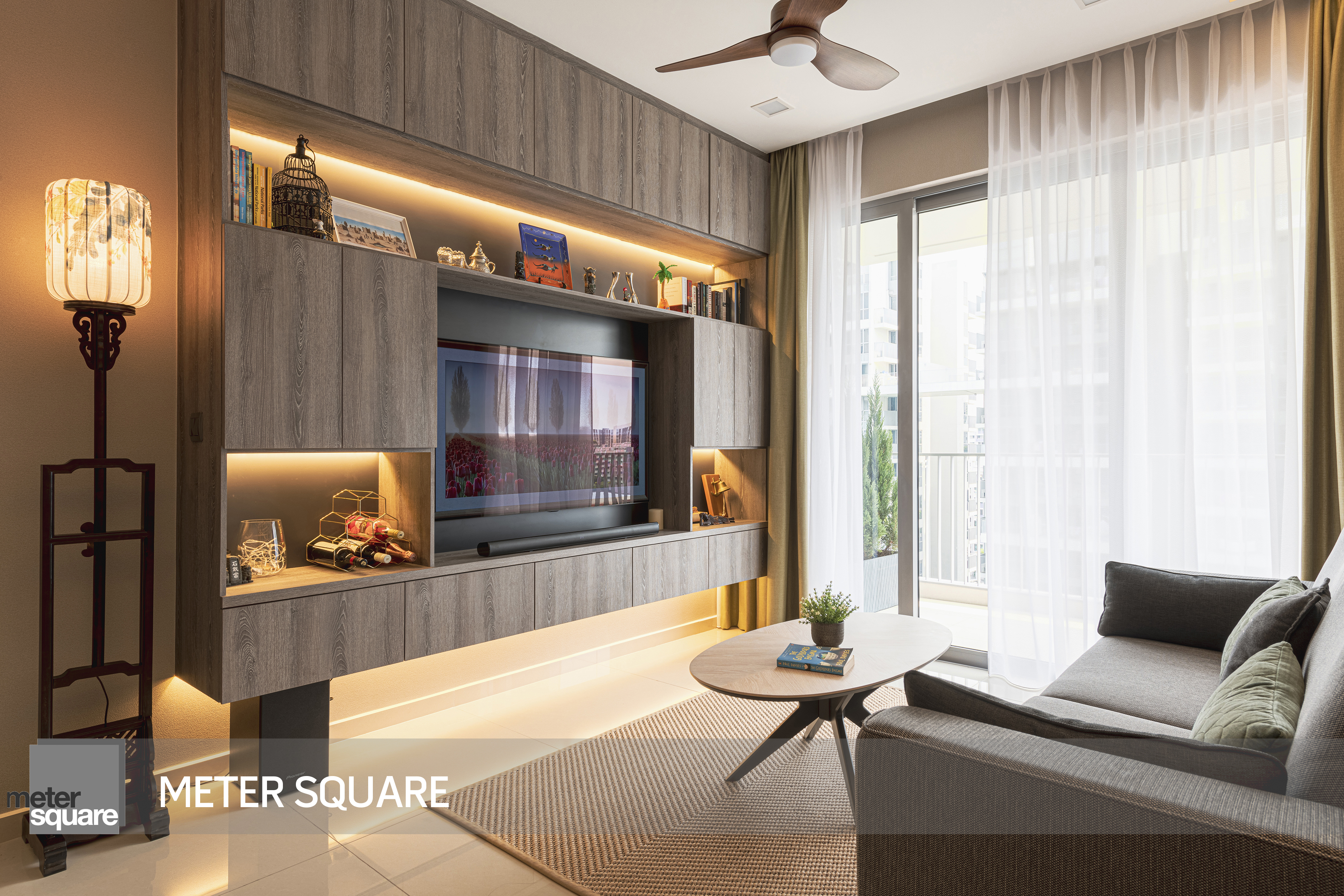 Modern, Oriental Design - Living Room - Condominium - Design by Meter Square Pte Ltd