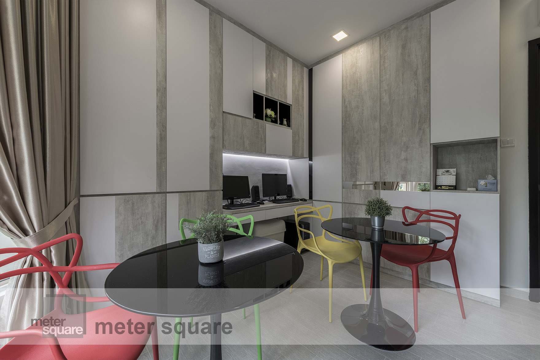 Contemporary, Modern Design - Study Room - Condominium - Design by Meter Square Pte Ltd