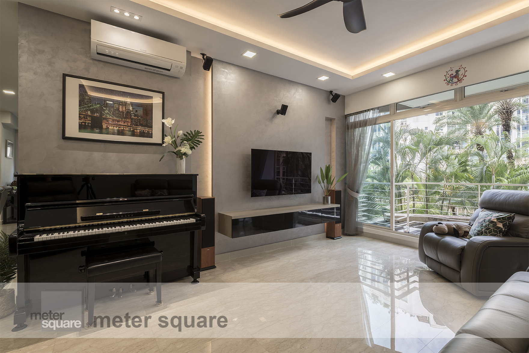 Contemporary, Modern Design - Living Room - Condominium - Design by Meter Square Pte Ltd