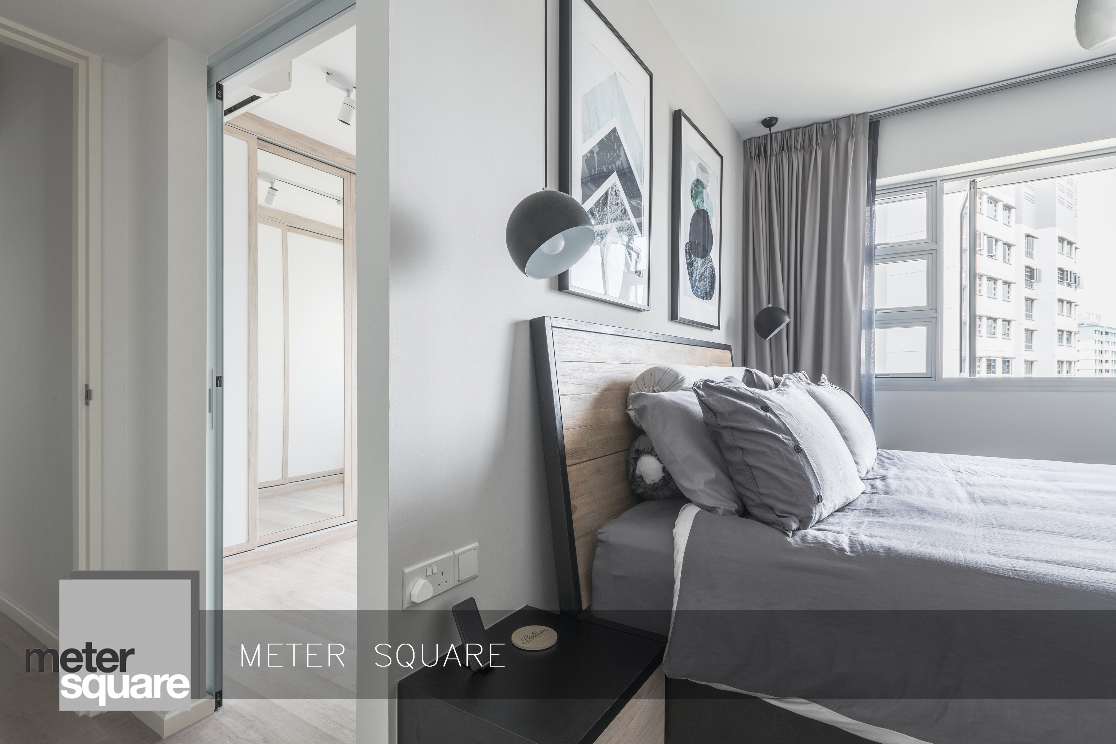 Modern, Scandinavian Design - Bedroom - HDB 4 Room - Design by Meter Square Pte Ltd