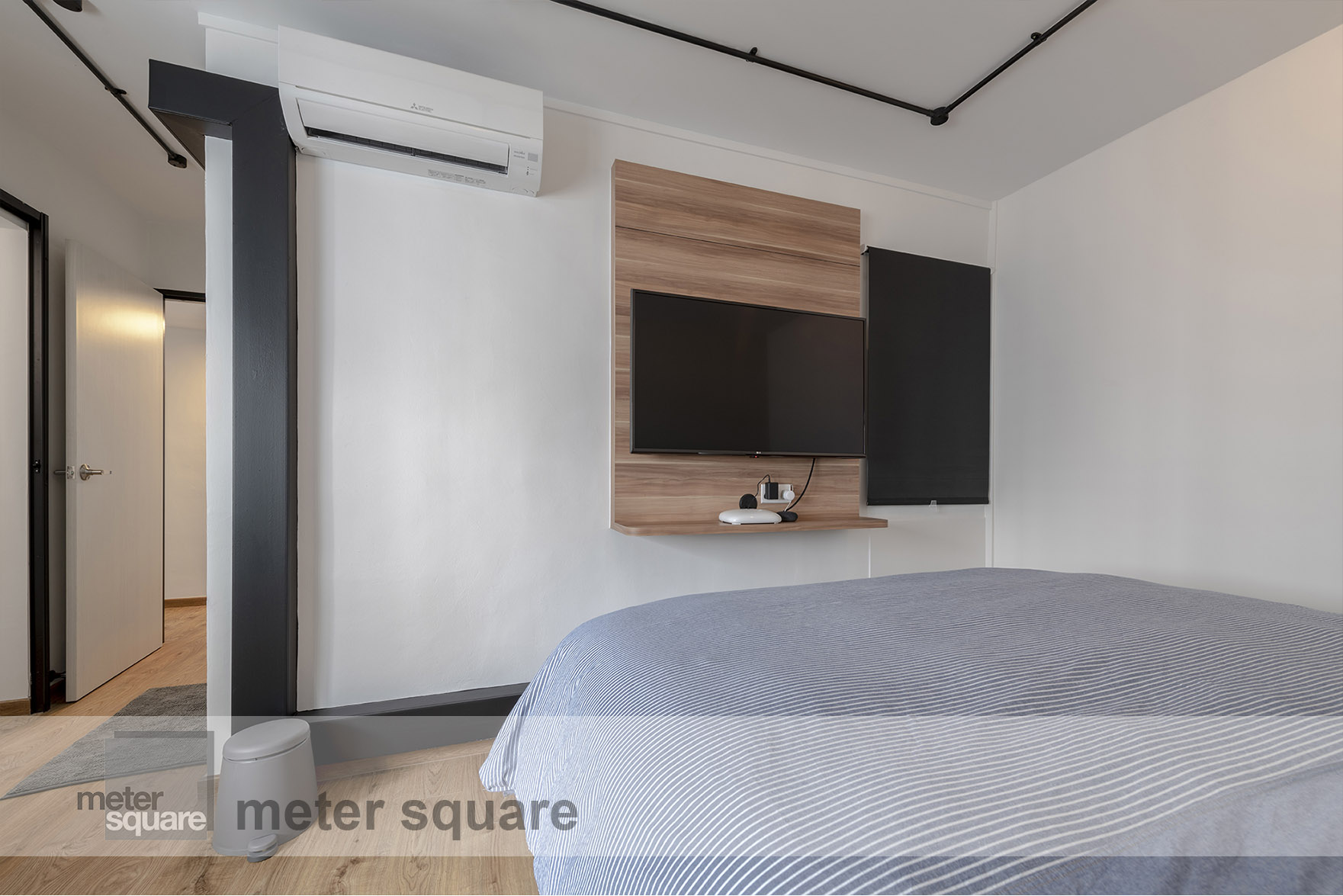 Industrial, Scandinavian Design - Bedroom - HDB 5 Room - Design by Meter Square Pte Ltd