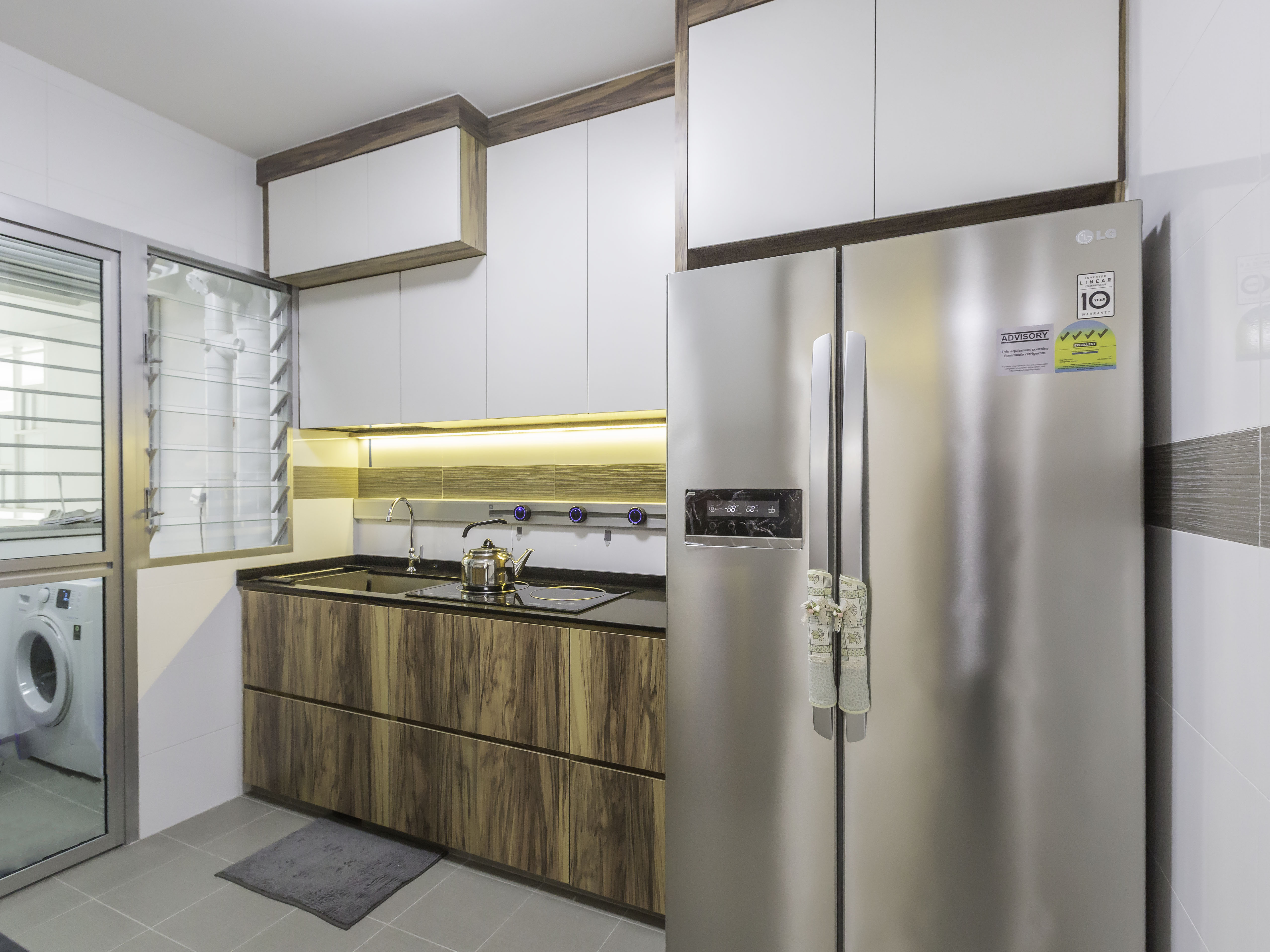 Scandinavian Design - Kitchen - HDB 4 Room - Design by MJS Interior Pte Ltd