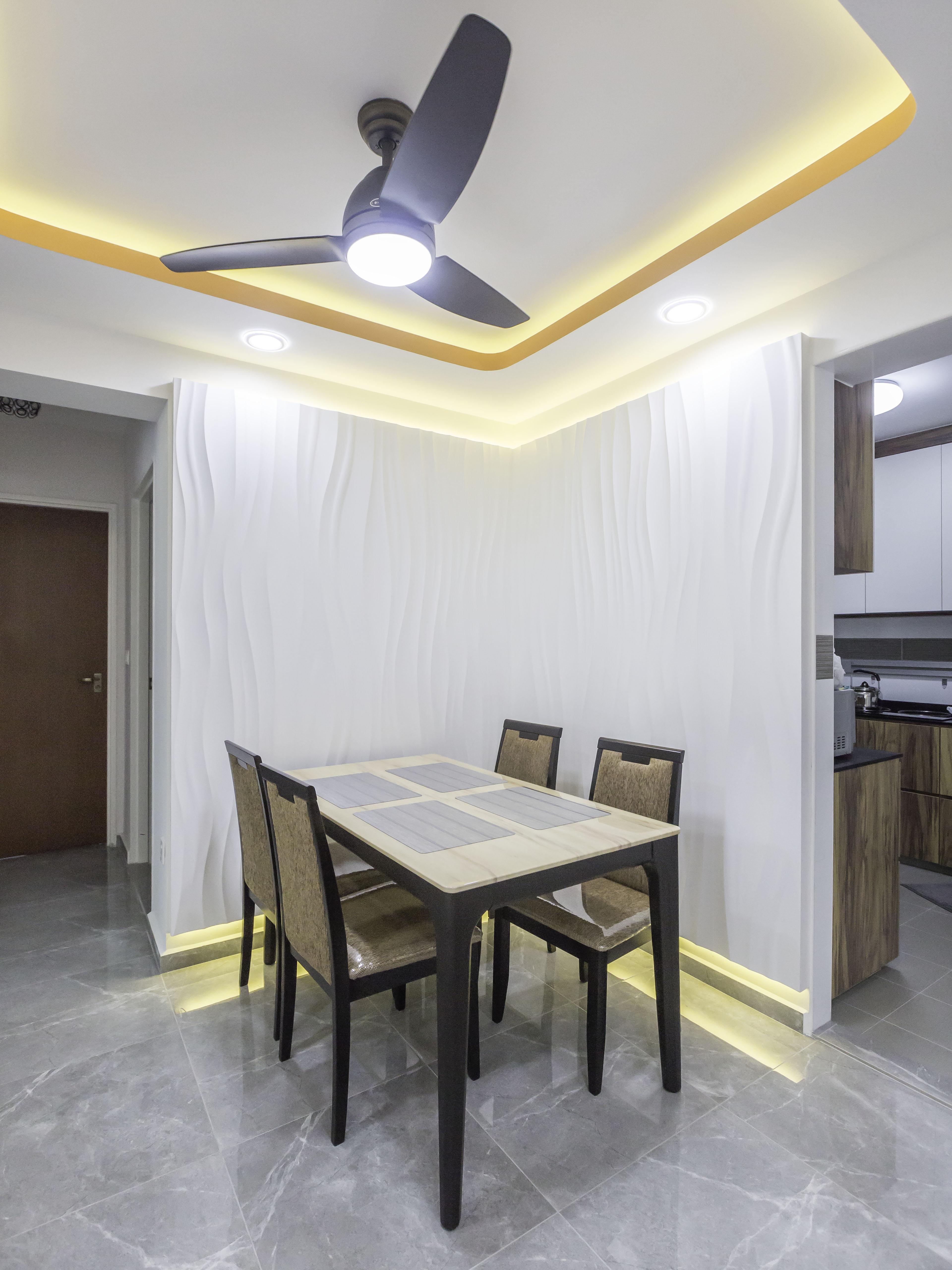 Scandinavian Design - Dining Room - HDB 4 Room - Design by MJS Interior Pte Ltd