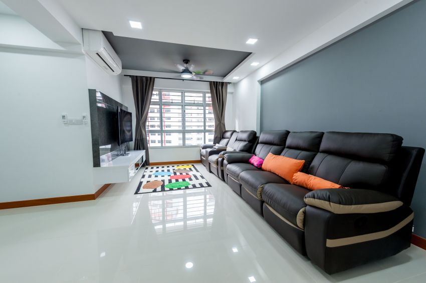 Contemporary, Modern Design - Living Room - HDB 4 Room - Design by MJS Interior Pte Ltd