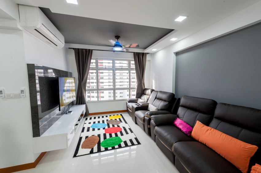 Contemporary, Modern Design - Living Room - HDB 4 Room - Design by MJS Interior Pte Ltd