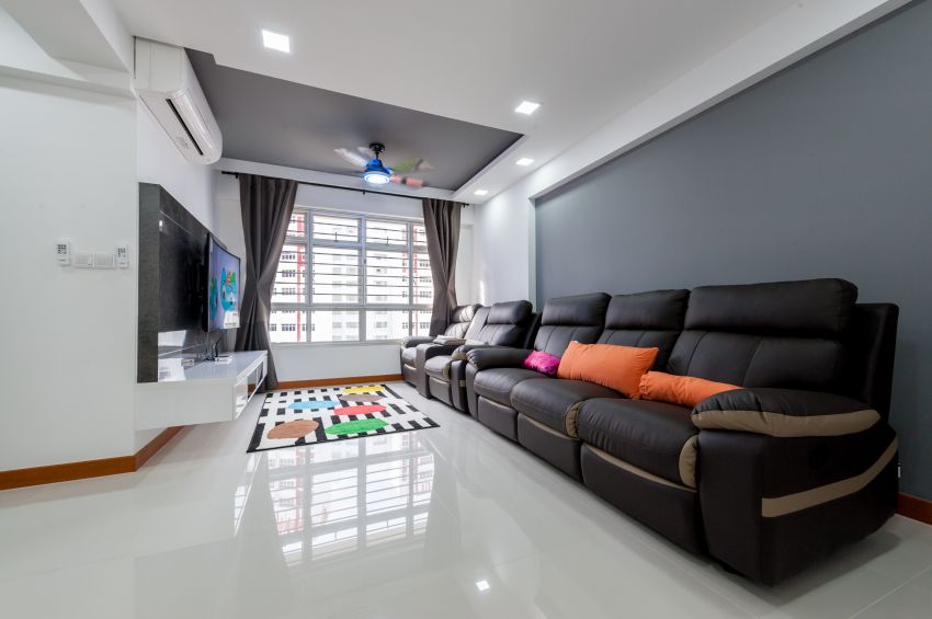 Contemporary, Modern Design - Living Room - HDB 4 Room - Design by MJS Interior Pte Ltd