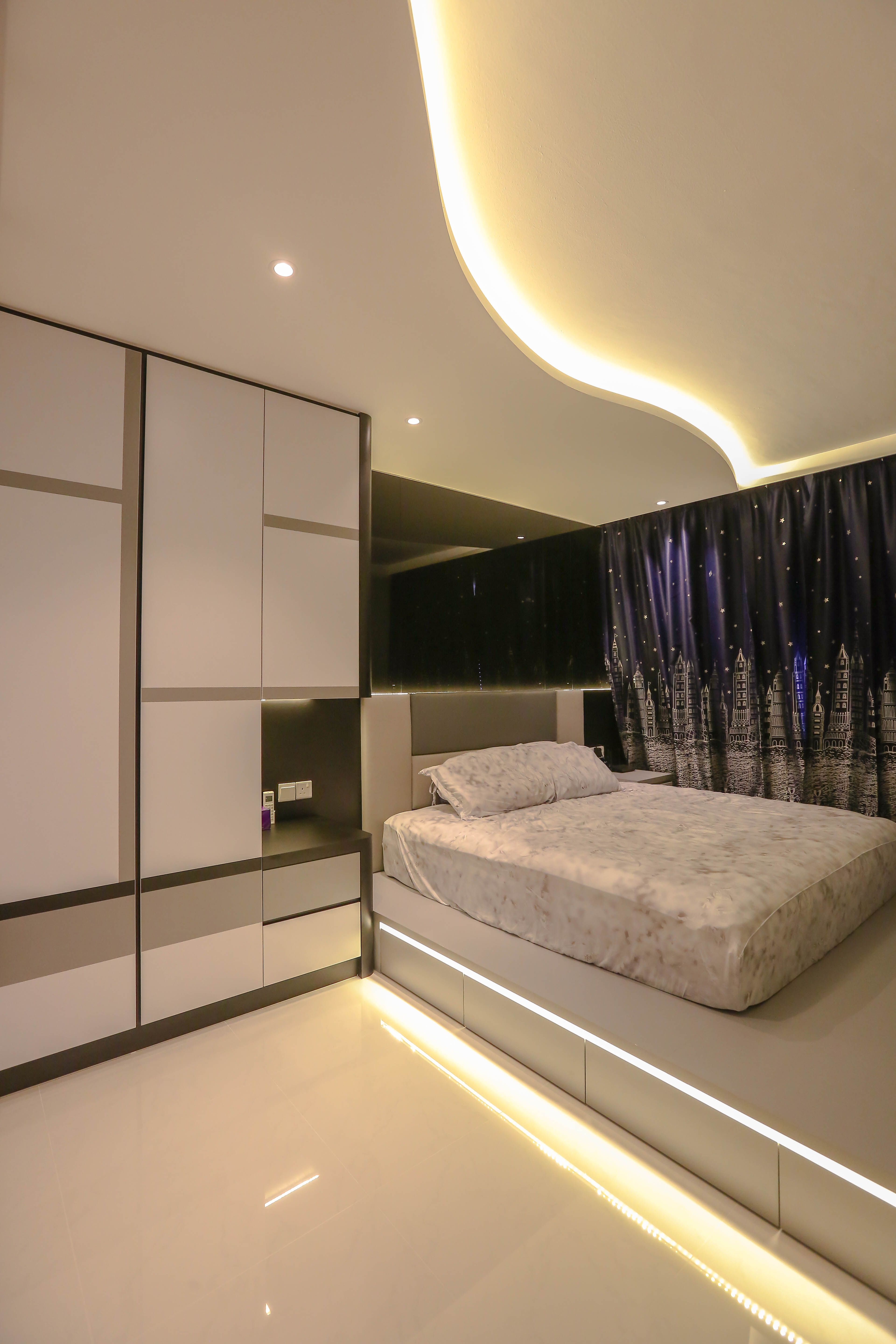 Modern, Resort Design - Bedroom - HDB 5 Room - Design by MJS Interior Pte Ltd