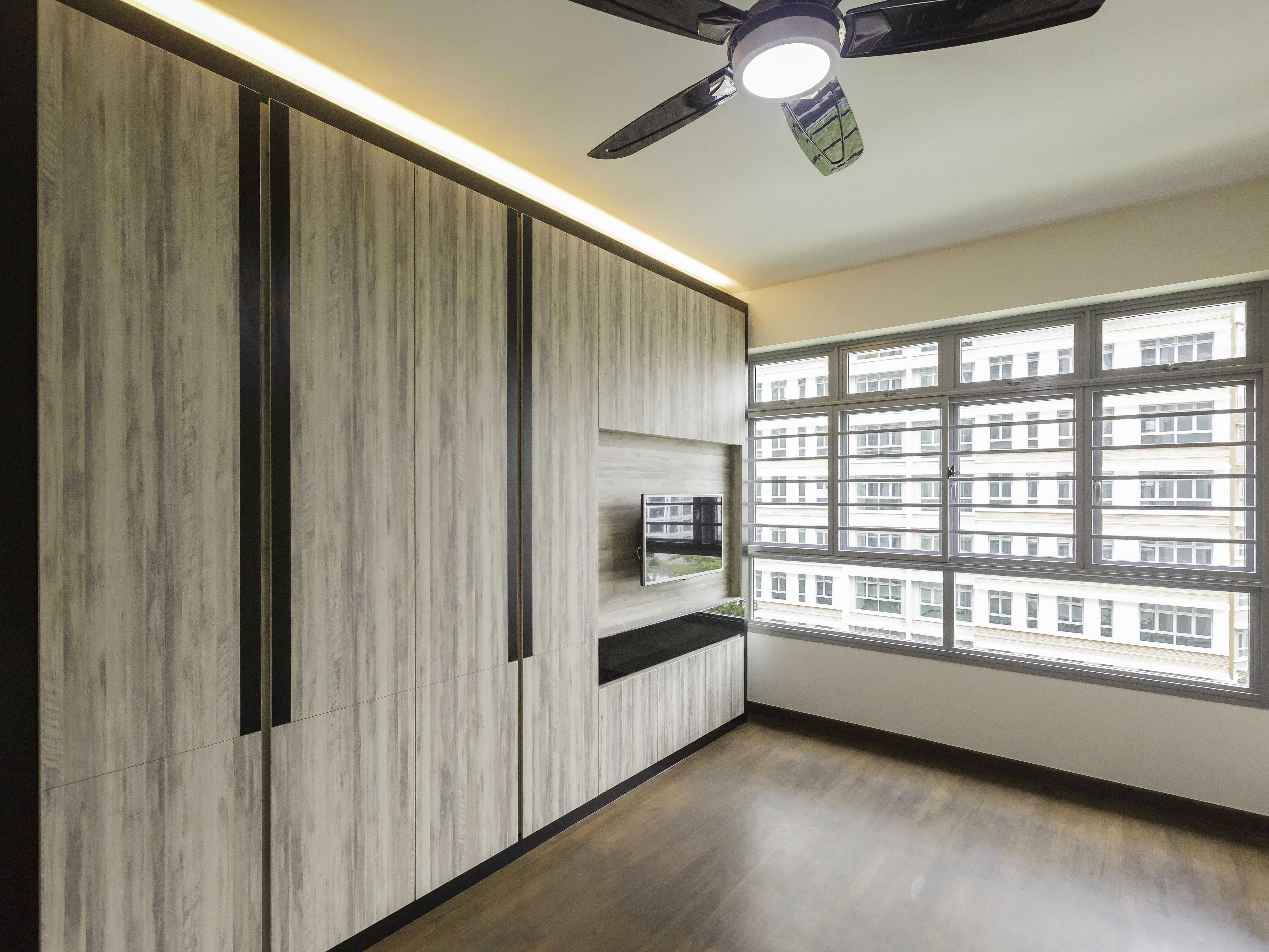 Modern Design - Bedroom - HDB 4 Room - Design by MJS Interior Pte Ltd