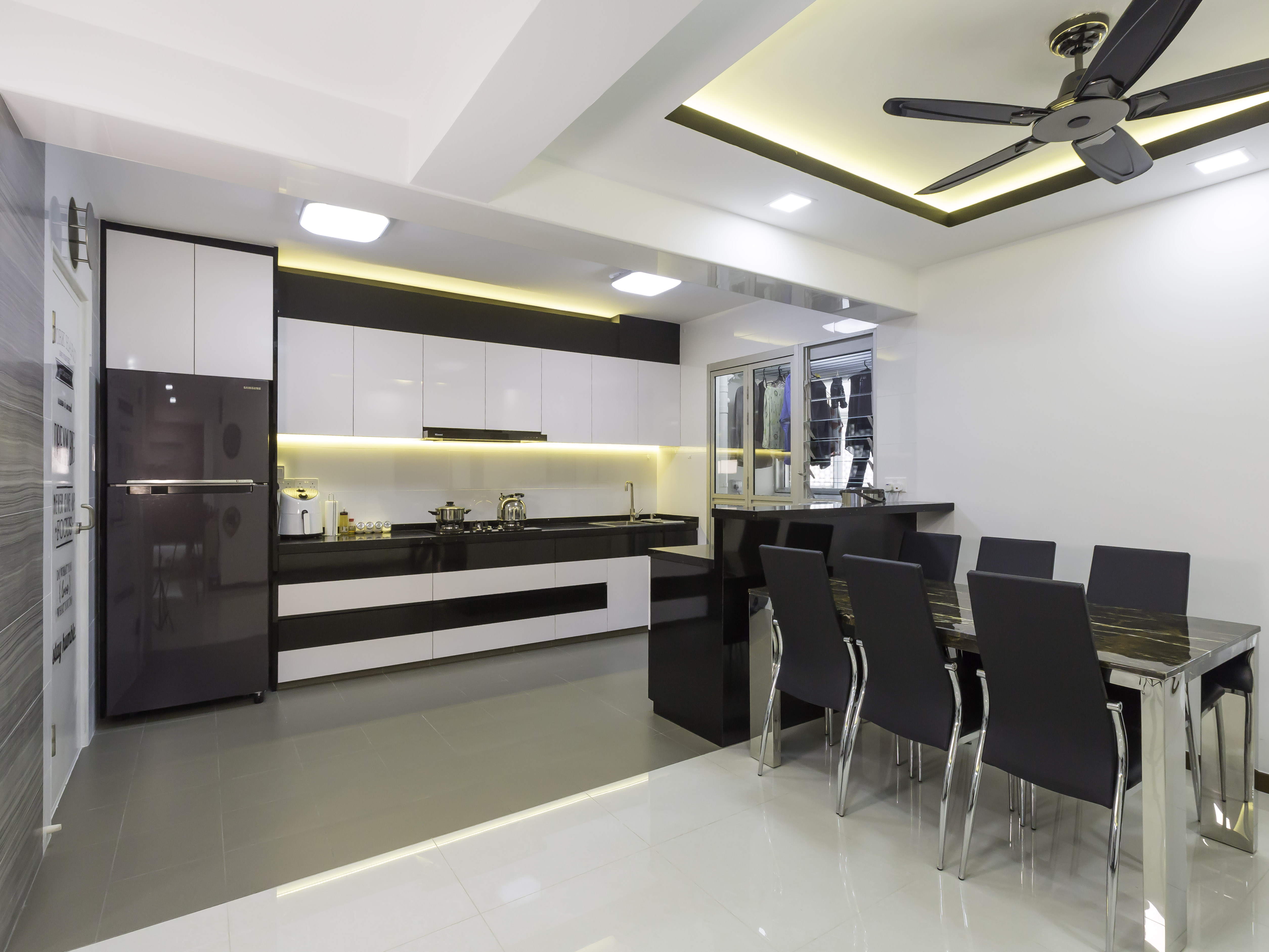 Classical, Modern Design - Dining Room - HDB 5 Room - Design by MJS Interior Pte Ltd