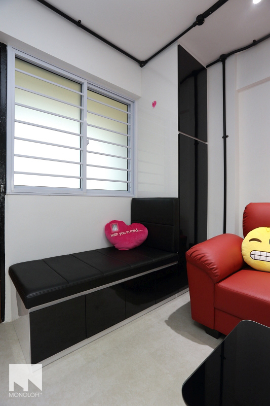 Industrial, Modern Design - Living Room - HDB 3 Room - Design by MONOLOFT