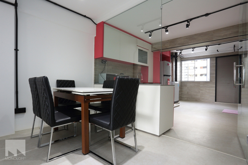 Industrial, Modern Design - Dining Room - HDB 3 Room - Design by MONOLOFT