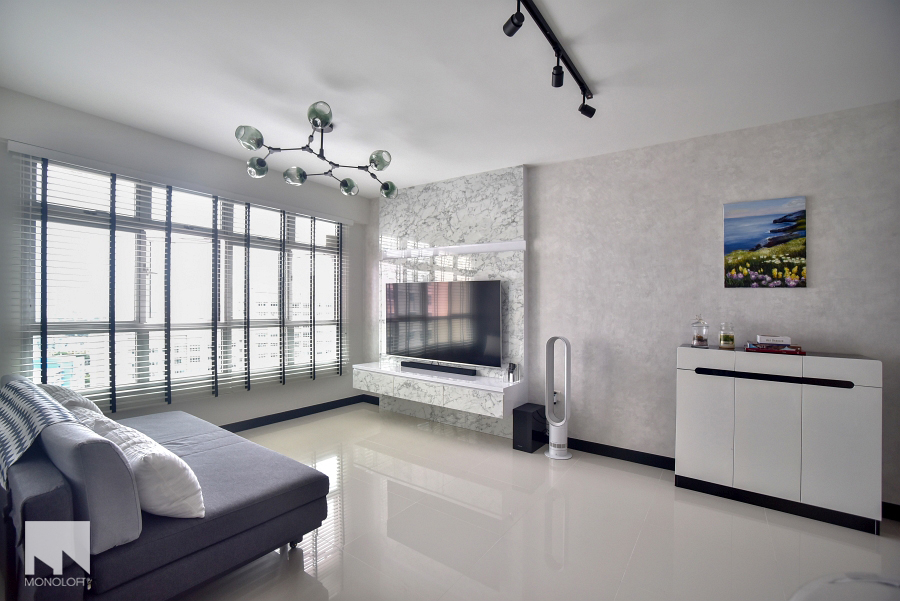 Minimalist Design - Living Room - HDB 4 Room - Design by MONOLOFT