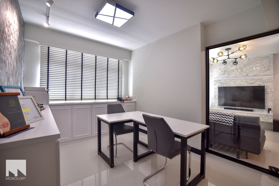 Minimalist Design - Study Room - HDB 4 Room - Design by MONOLOFT